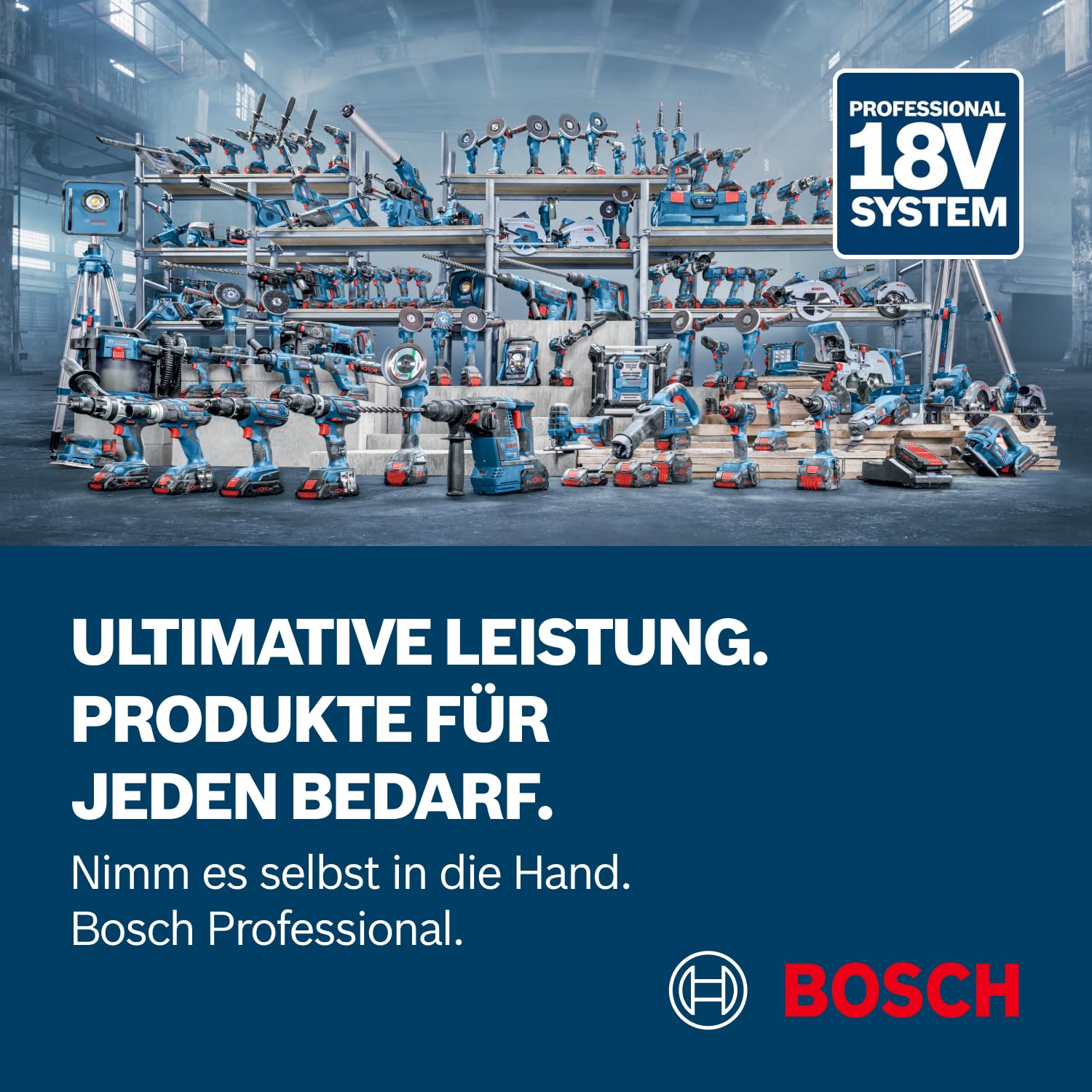 Bosch Professional 18V System Akku Bohrhammer GBH 18V-26 (SDS Plus, Bohr-Ø max: Beton/Stahl/Holz 26/13/30mm, inkl. Zusatzhandgriff, Tiefenanschlag 210mm, Maschinentuch, L-BOXX, ohne Akku/Ladegerät)