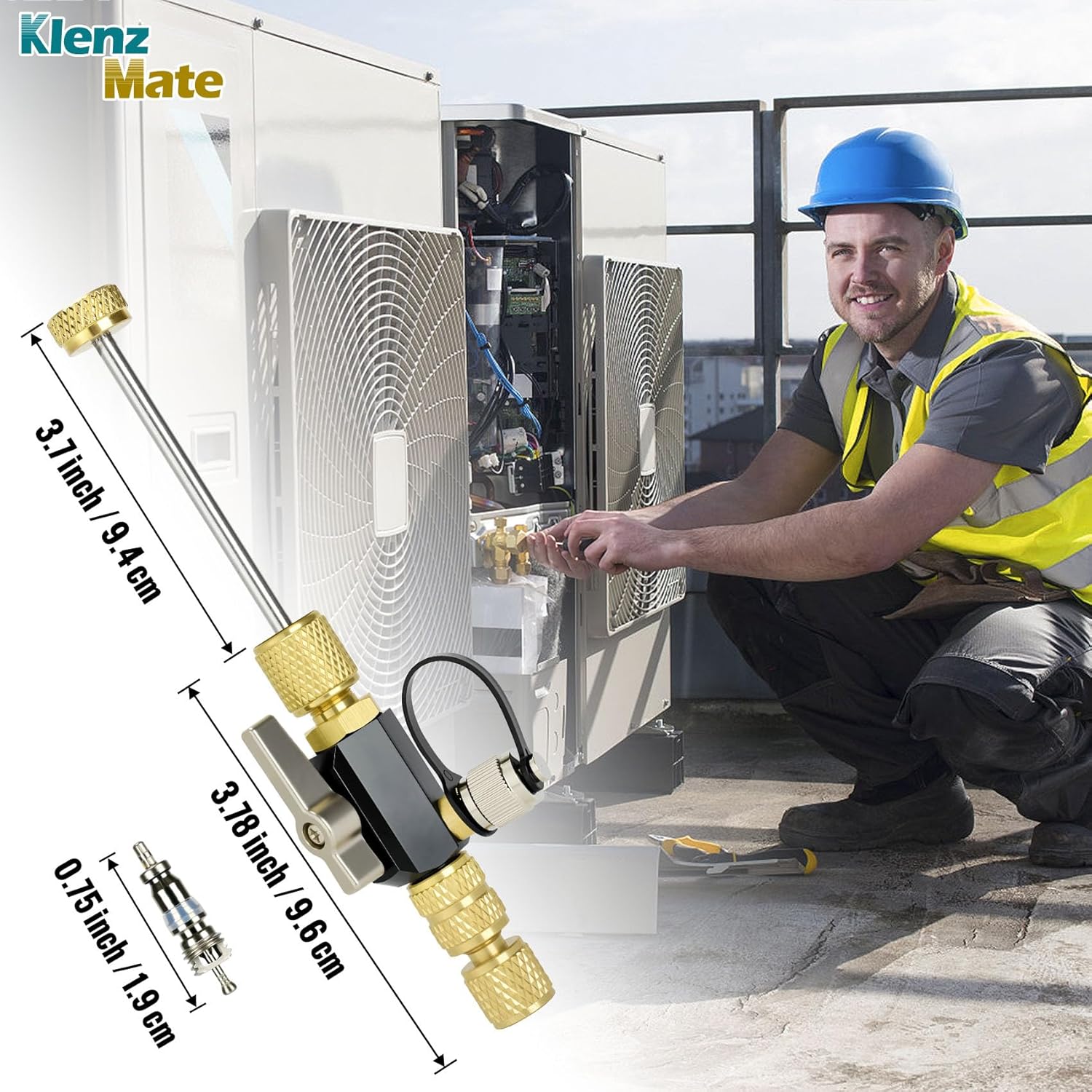 2026 New Valve Core Removal Tool,2 Sizes 1/4″& 5/16″ in 1 Tool,Fast Recovery&Evacuation,Mega Flow Vacuum-Rated Core Removal Tool HVAC,20 Microns Vacuum,Essential HVAC Tools,For Full&Unrestricted Flow