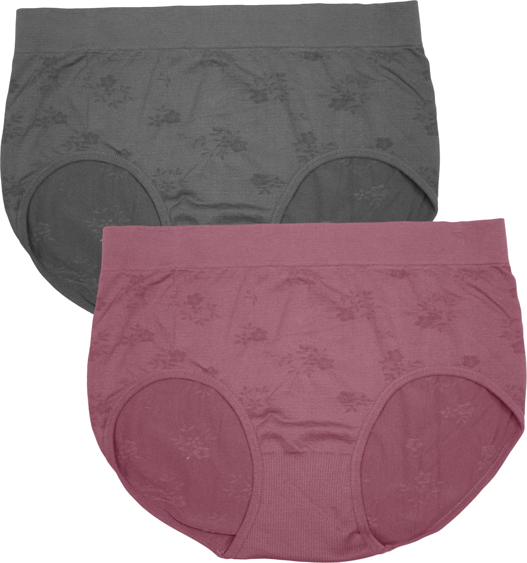 DressablyPack of 2 Women's Cotton Spandex High Waist Full Coverage Hipster Panty Everyday Briefs, Free Size