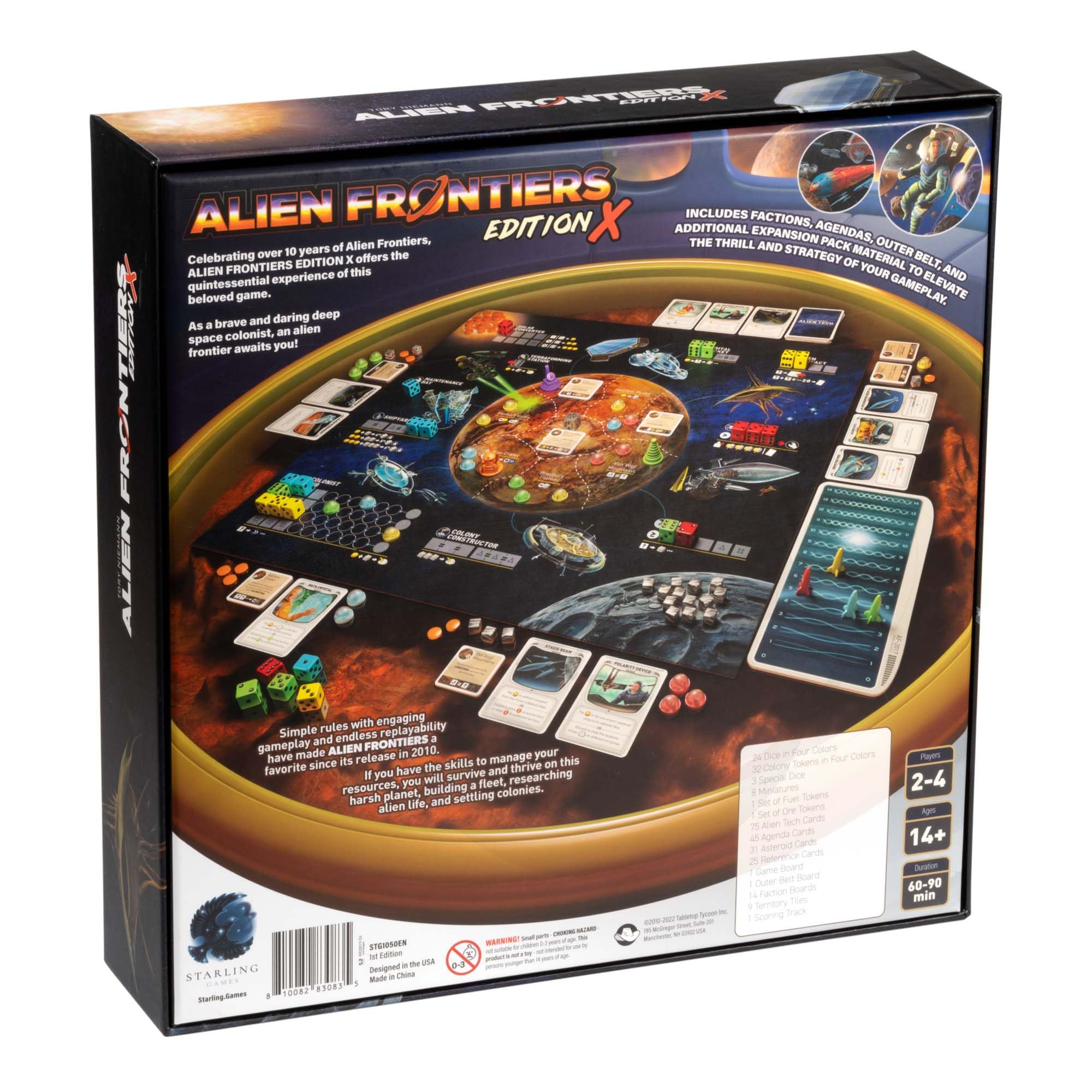 Alien Frontiers Edition X Gioco da Tavolo per 2-4 Giocatori, Età 14+, Strategia | Costruisci la tua colonia spaziale con la gestione strategica delle risorse in Alien Frontiers.