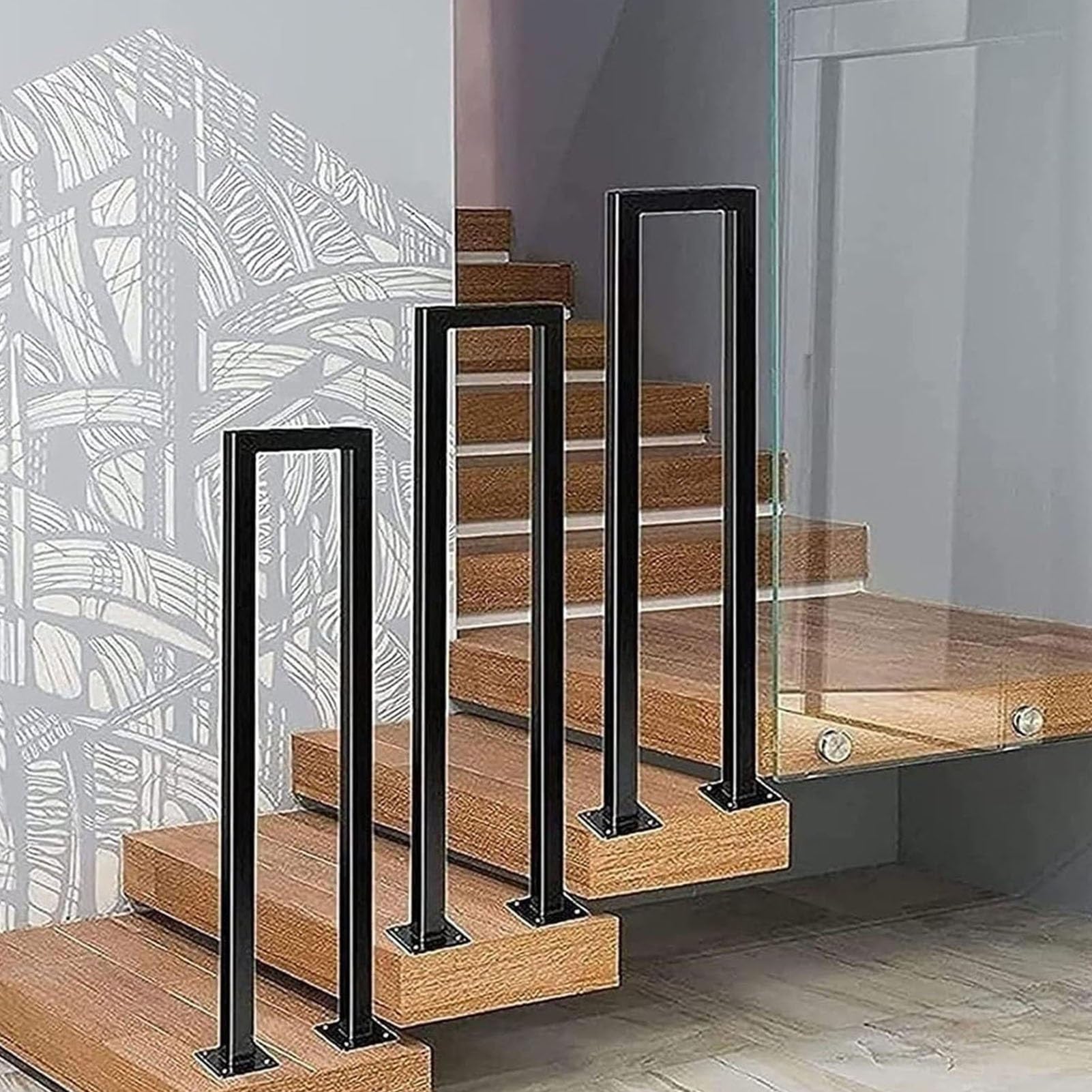 Supports de balustrade en U pour marches de terrasse et rampe d'escalier