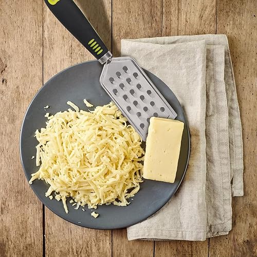 Miniatura 8 de Juego de rallador de queso de mano para cocina, mini rallador de queso de acero inoxidable con mango de limón con cepillo de limpieza para queso,