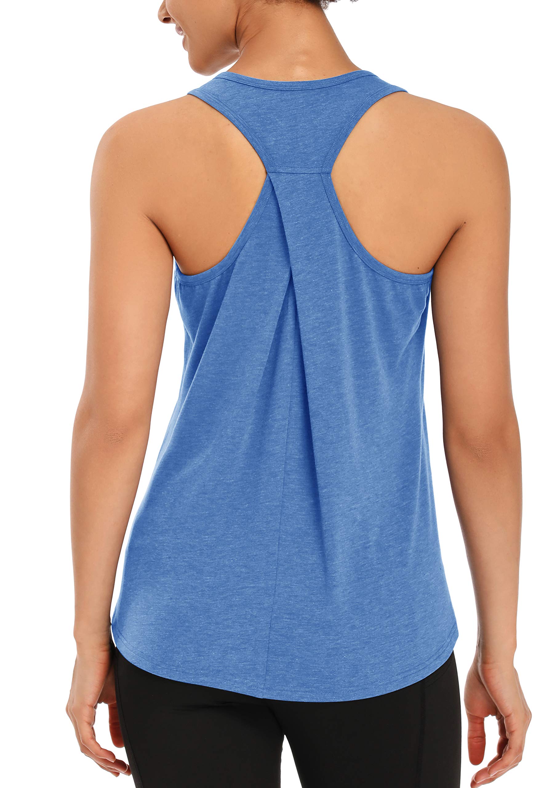 Muzniuer Womens Workout Tops Yoga Tank Tops-Sleeveless Exercise Athletic Gym Sport Shirts Racerback Tank Tops