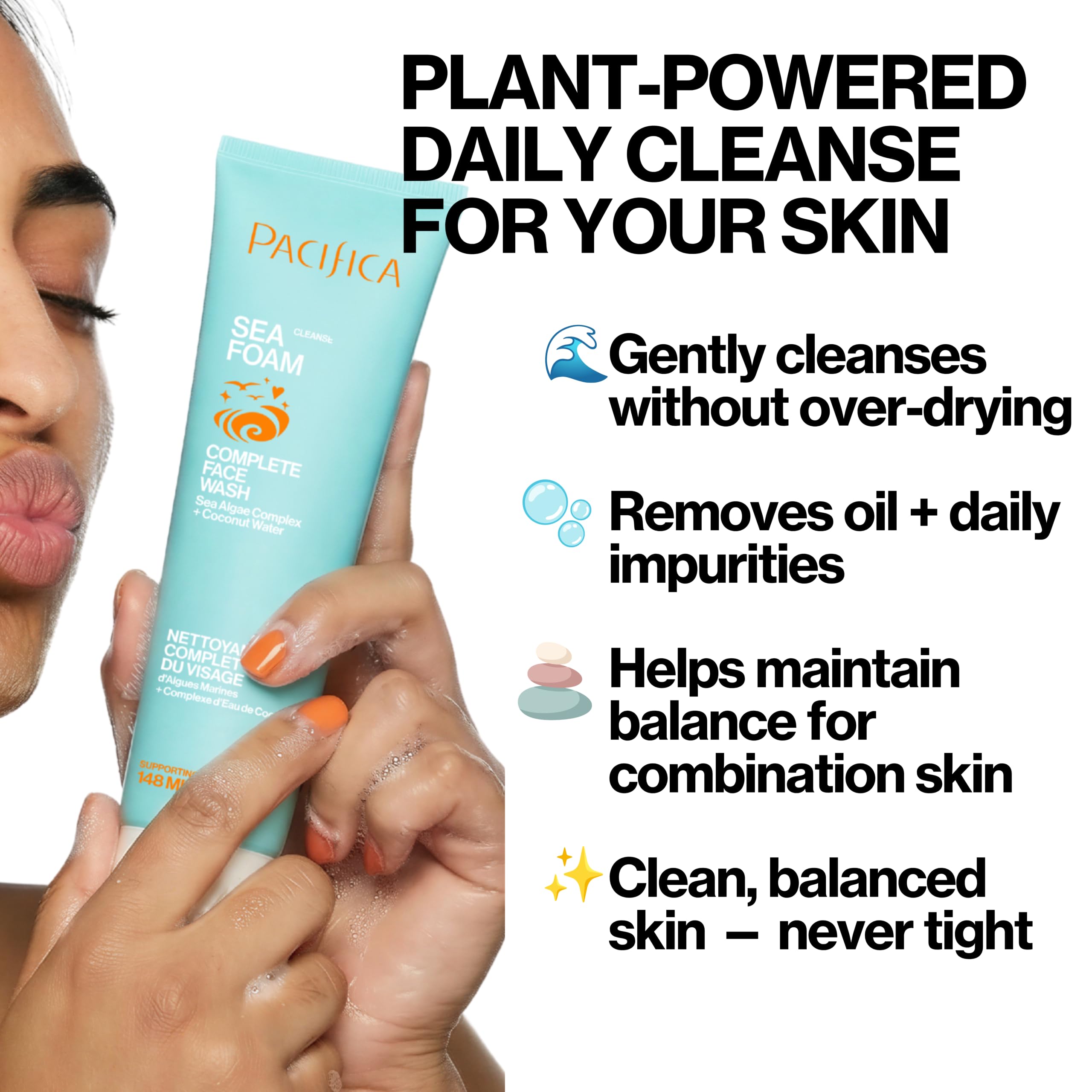 Pacifica Sea Foam Face Wash - Gentle Cleanser for Oily Skin -3