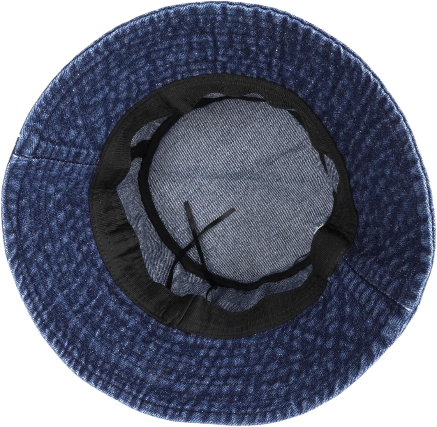 Washed Denim Bucket Hat Women Men Rhinestone Fisherman Hat 70% Cotton Wide Brim Sun Hat - Image 3