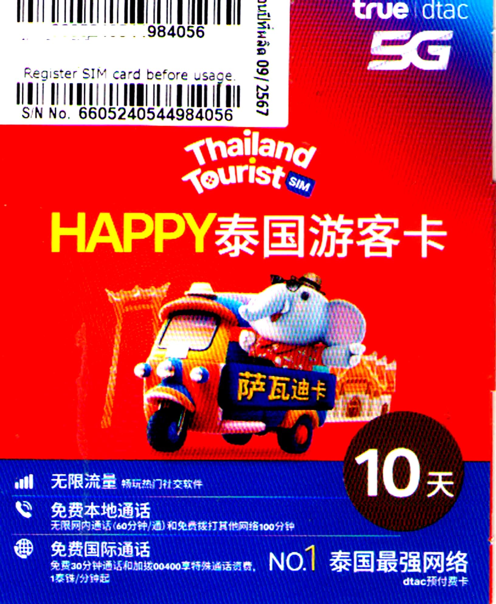 Thailand SIM Card with Unlimited Data Plus Extra 45 Mins India Calling, Only Work in Thailand-image-27