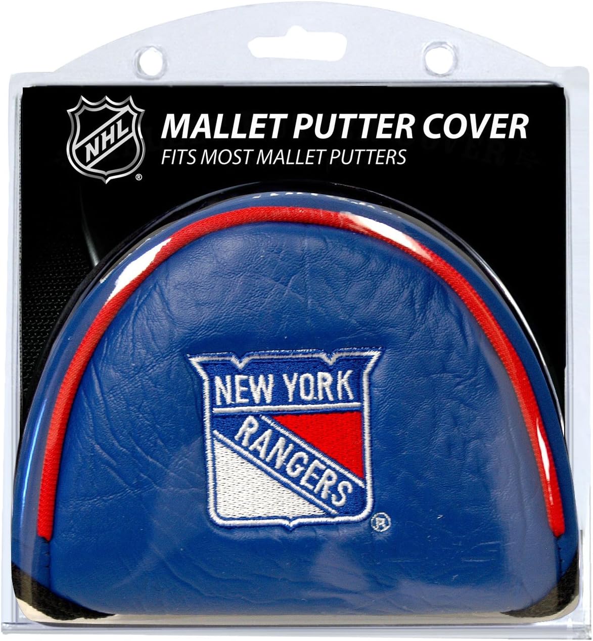 Team Golf NHL New York Rangers Golf Mallet Putter Cover Golf Club Mallet Putter Headcover, Fits Most Mallet Putters, Scotty Cameron, Daddy Long Legs, Taylormade, Odyssey, Titleist, Ping, Callaway