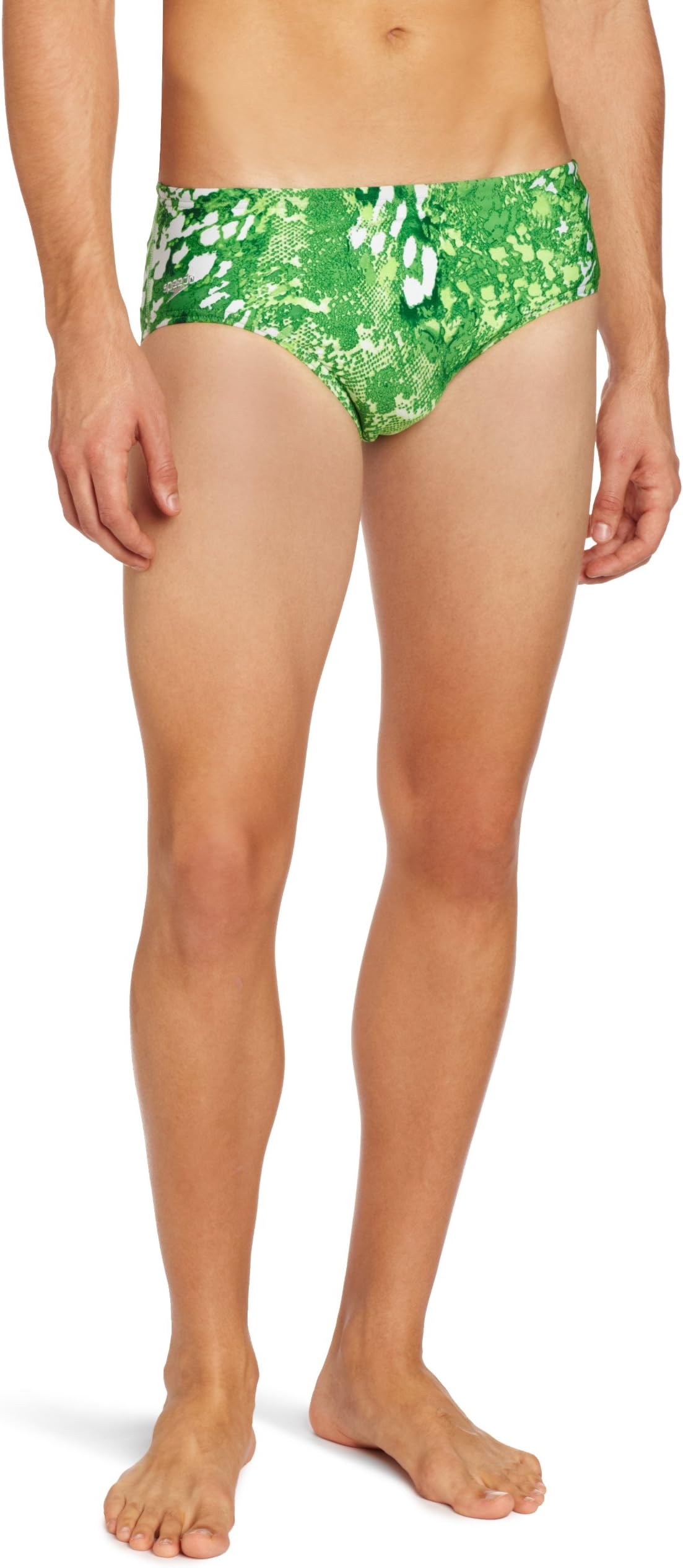 Speedo Men's Endurance+ Snake Bit Brief Swimsuit