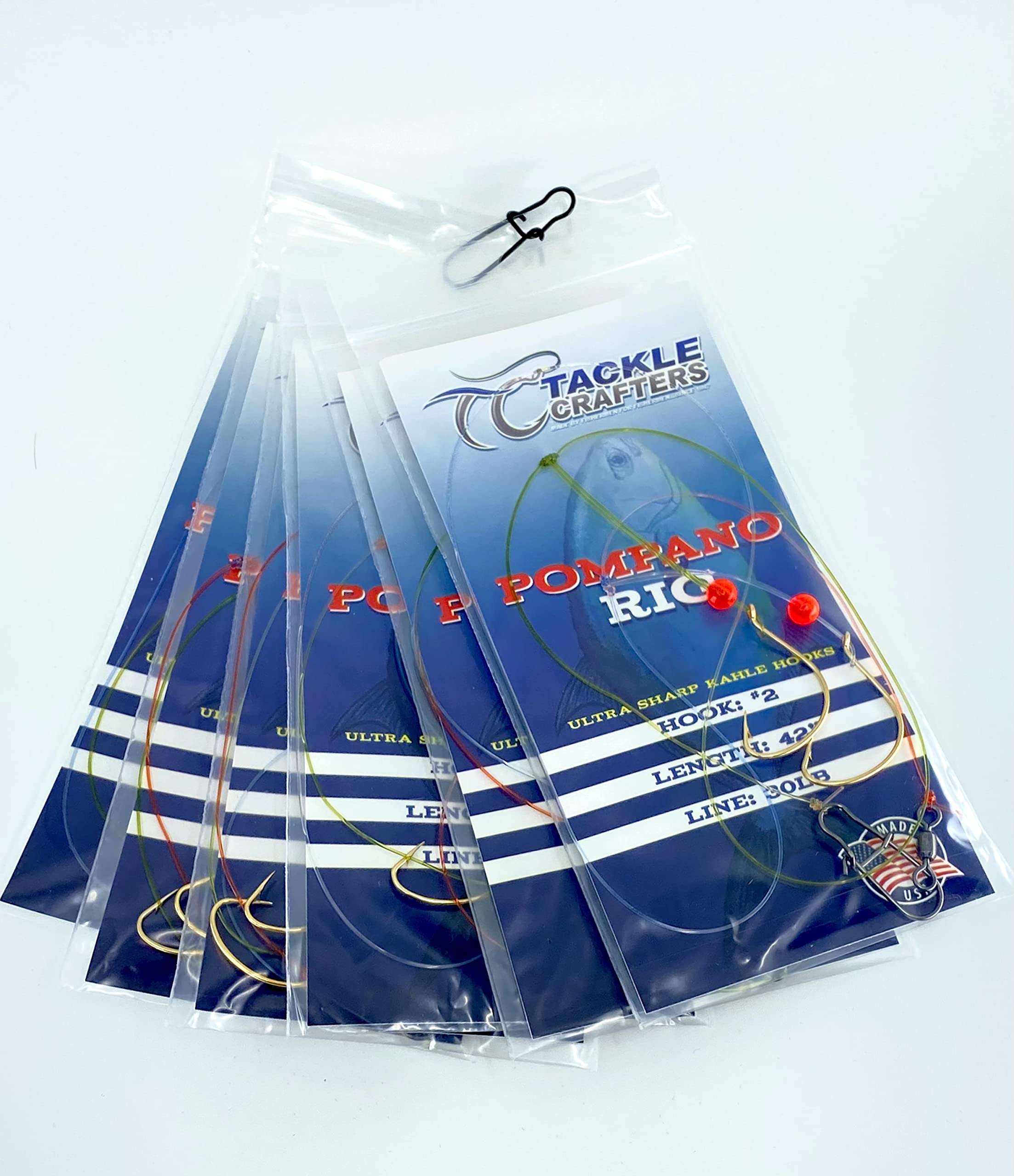 Lot De 6 Ou 12 Bas De Ligne De Pêche En Forme De Pompano Pré-montés Avec Flotteurs, Perles De Pêche, Hameçons à Triple Cercle, émerillons, à Clipser, Pour Pêche En Eau Salée