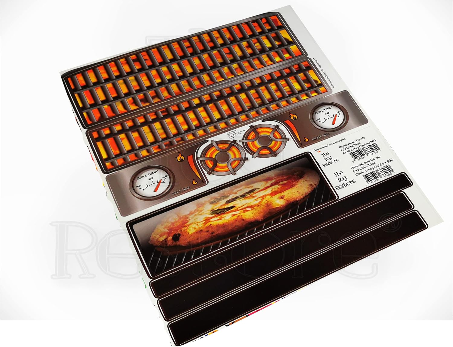 Toy Restore Replacement Sticker fits Little Tikes Cook 'n Play Outdoor BBQ Grill