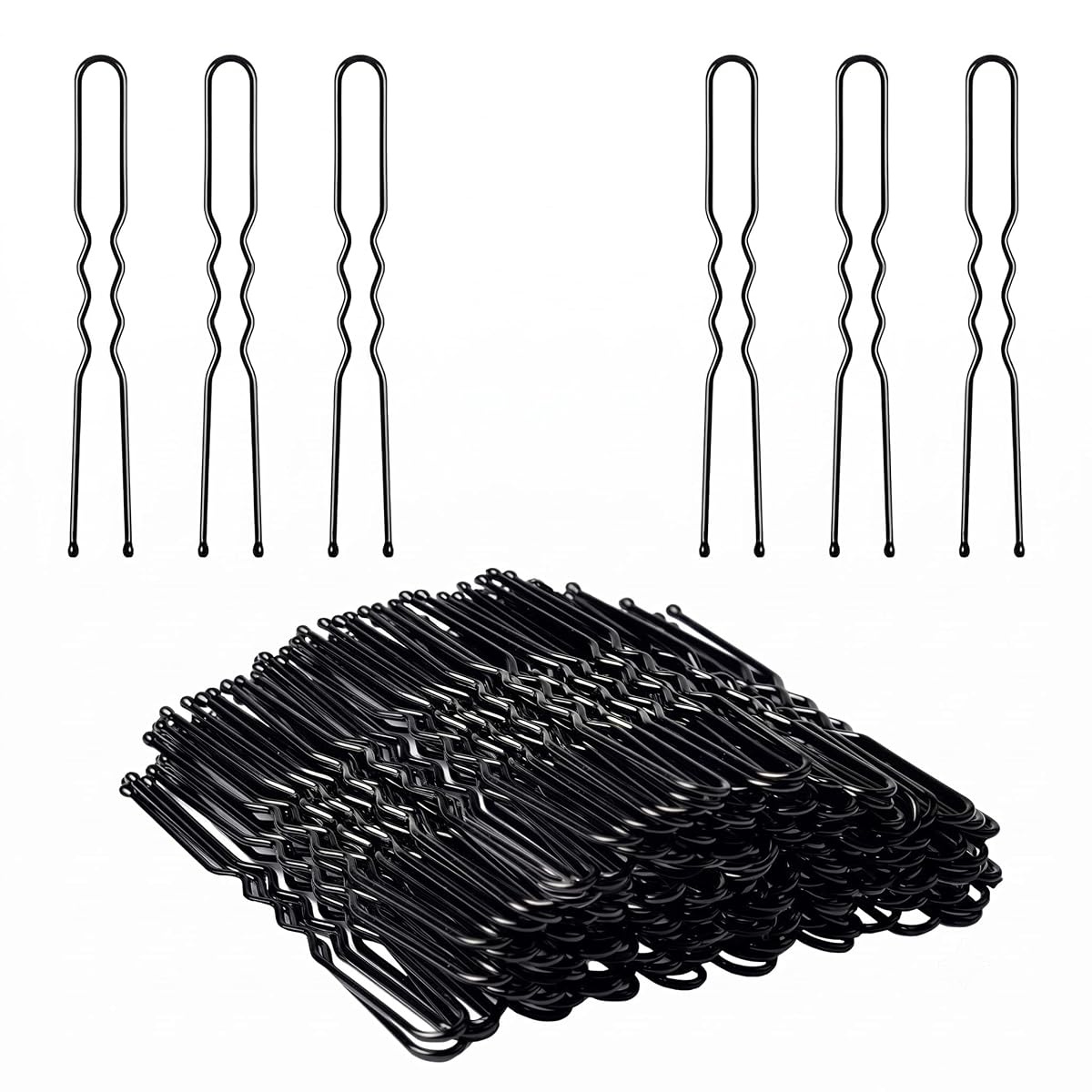 On Blow U Shape Bun Juda Hair Pins Black Color 6 Cm Long (Pack of 120) for