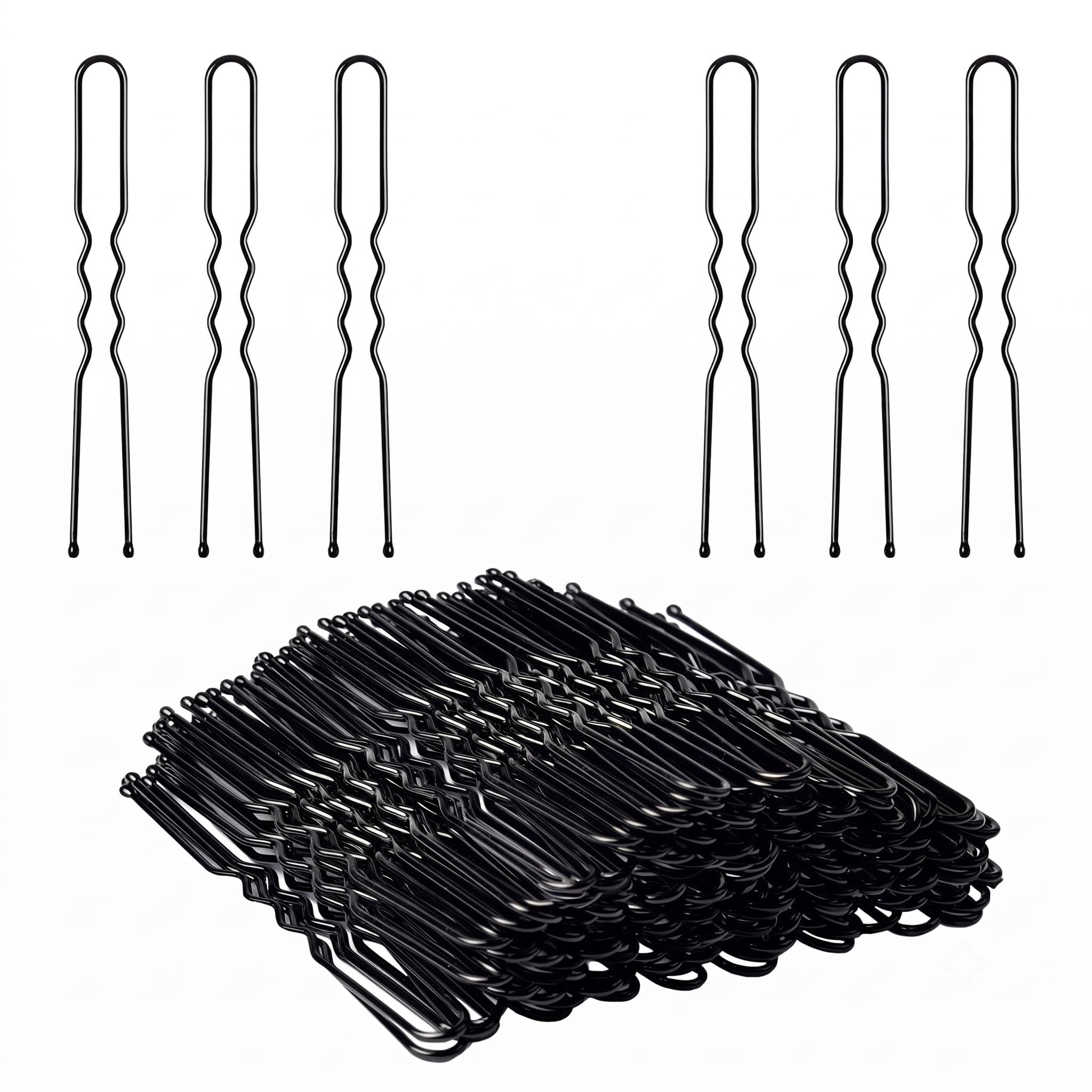 On Blow U Shape Bun Juda Hair Pins Black Color 6 Cm Long (Pack of 120) for Girls, Women and Kids