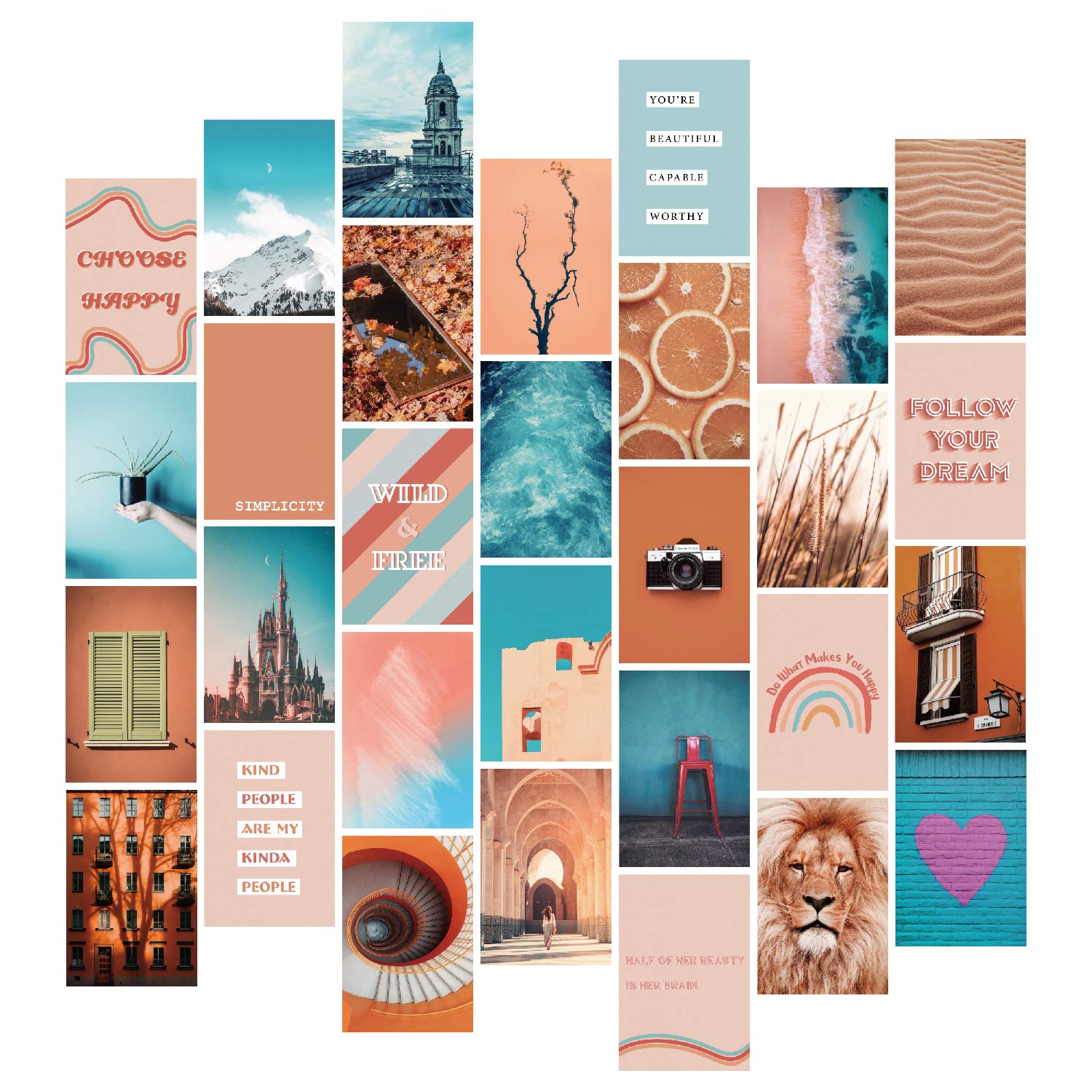 Buy YUMKNOW Aesthetic Wall Collage Kit 4x6 inch Set of 30, Teen Girl