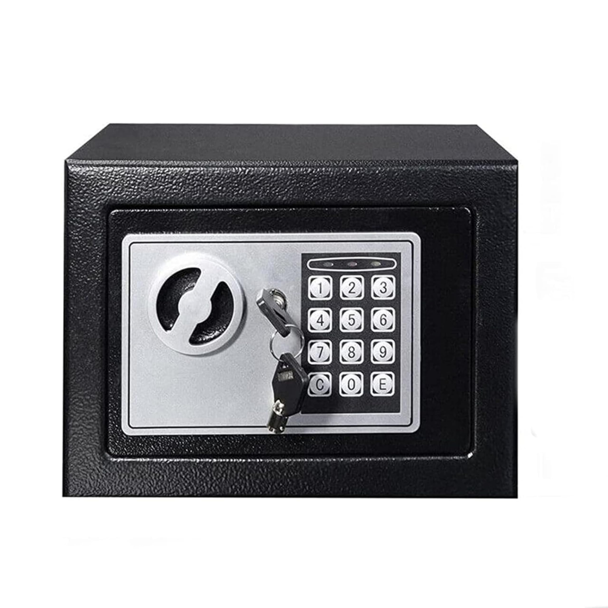 YASTA Cassaforte a muro con chiave e Combinazione Numerica Elettronica 23x17x17 Cm 6L Cassetta Di Sicurezza Da Incasso