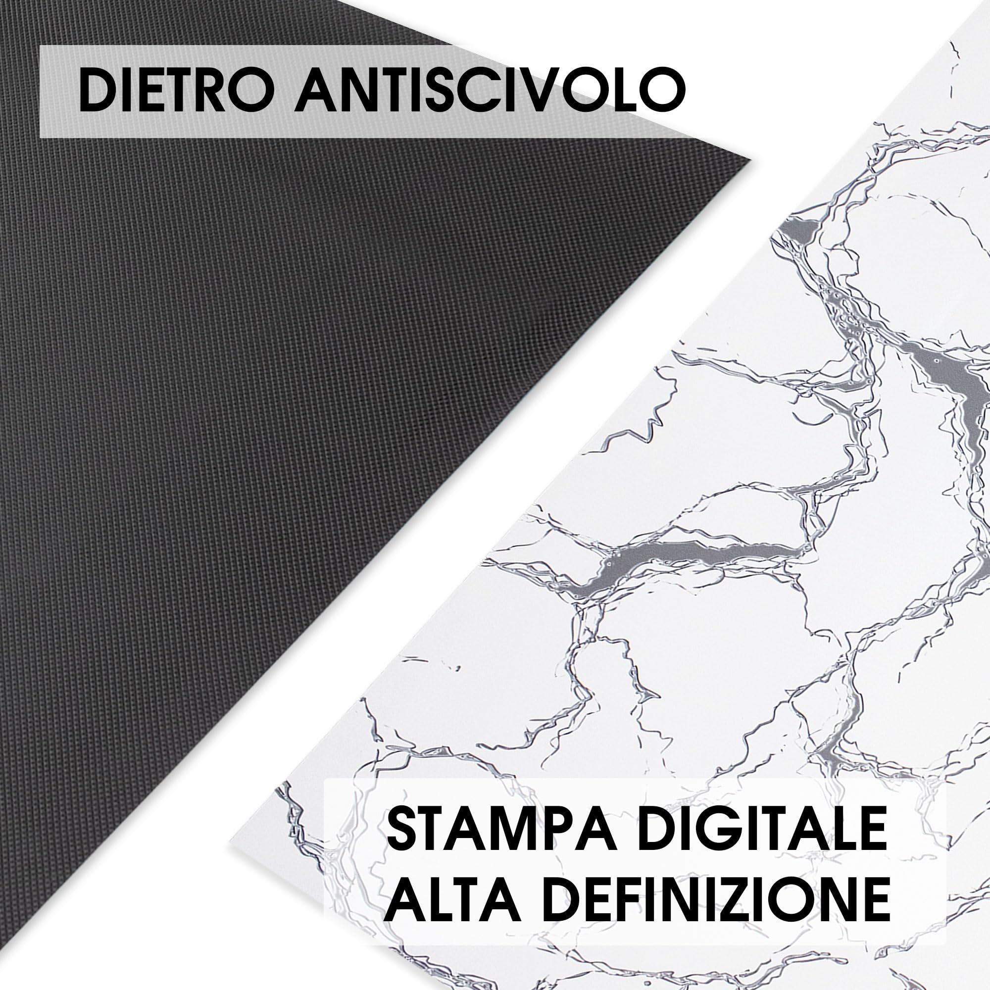 Nada Home Tappeto cucina passatoia antiscivolo a metro effetto marmo marmorizzato 7040