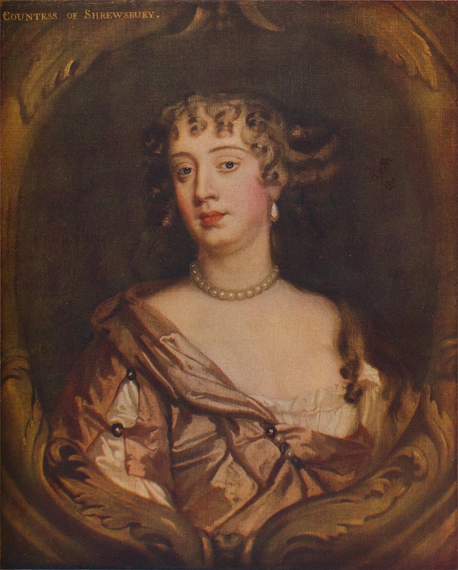 SERENDIPITP Vintage Wall Art Canvas Nordic Poster Canvas Print Picture Anna Maria Talbot Countess of Shrewsbury by Peter Lely Wall Art Poster for Home Decor 60x90cm