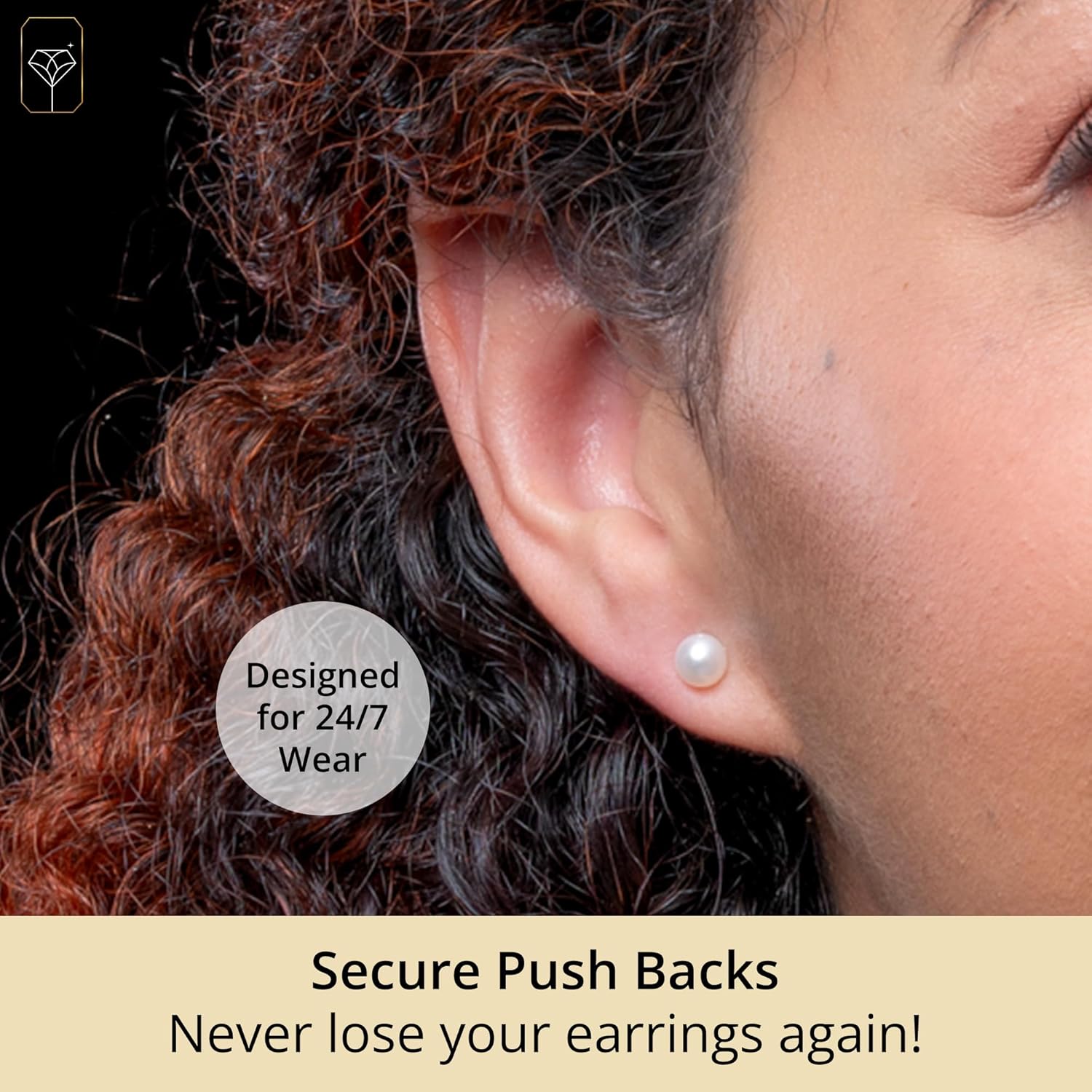 Solid Gold Freshwater Pearl Earrings for Women | 14k Gold Pearl Studs in Sizes 5-5.5MM and Hoop Earrings in 14MM | June Birthstone Earrings by MAX + STONE - Image 4