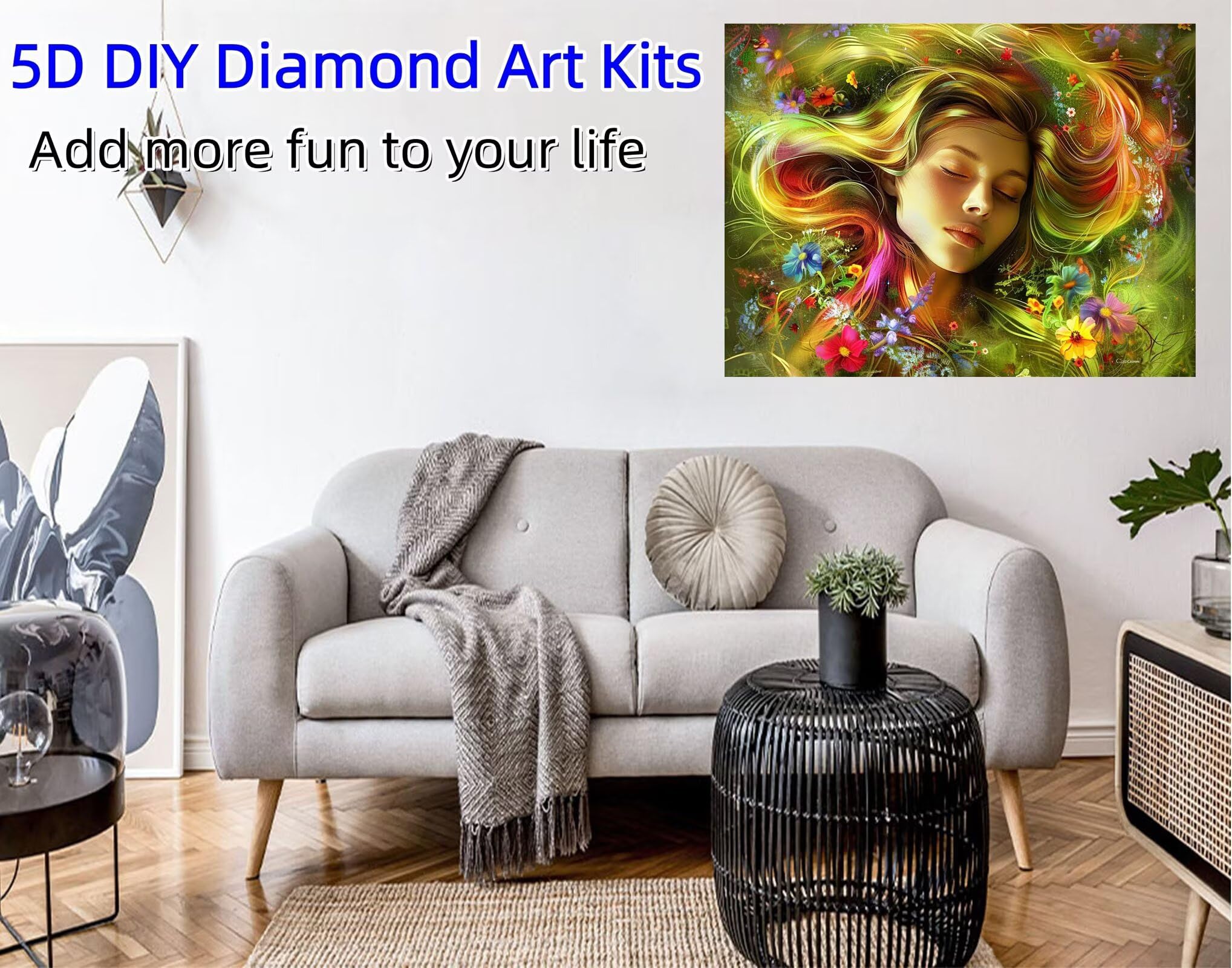 Diamentowy obraz dla dzieci, kobiety, obraz do malowania diamentami, dla dzieci w wieku od 6, 7, 8, 9, 10, 11, 12 lat, mozaika DIY, do salonu, dekoracja domu, prezent na Boże Narodzenie, 36 x 48 cali