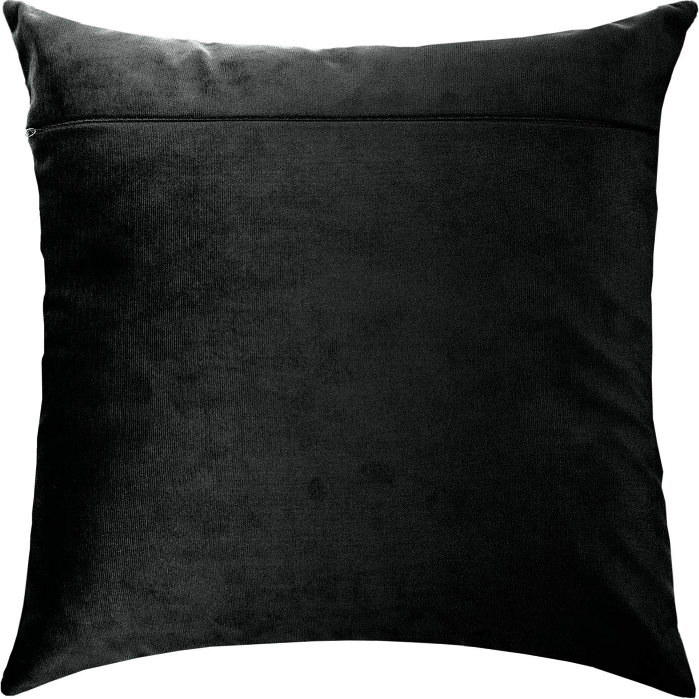 Black. Velvet Backing for Throw Pillow Kits 16 × 16 inches (with Zipper) from Europe