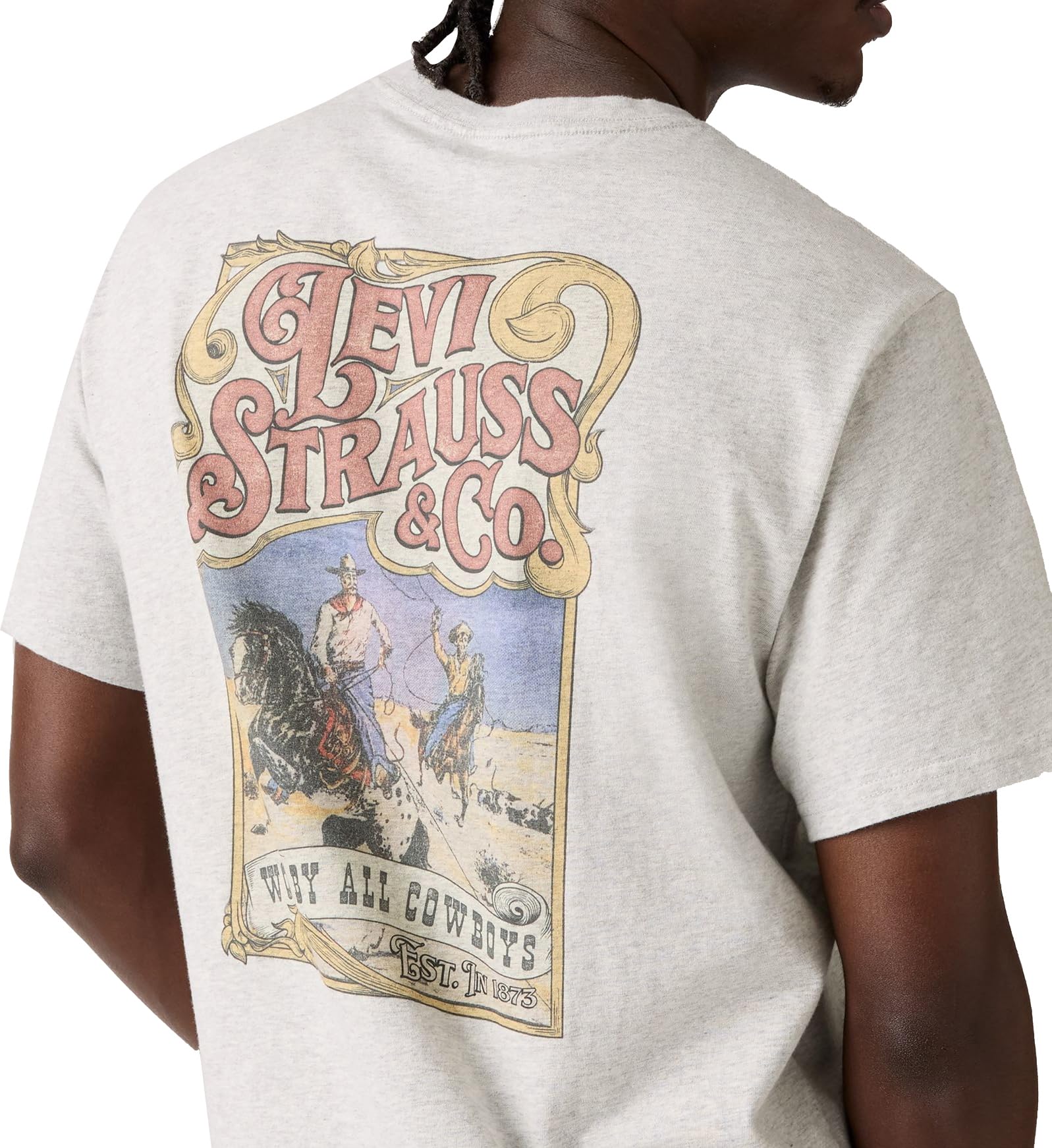 Ss Relaxed Fit Tee Worn by Cowboys Light, Tbd122, S