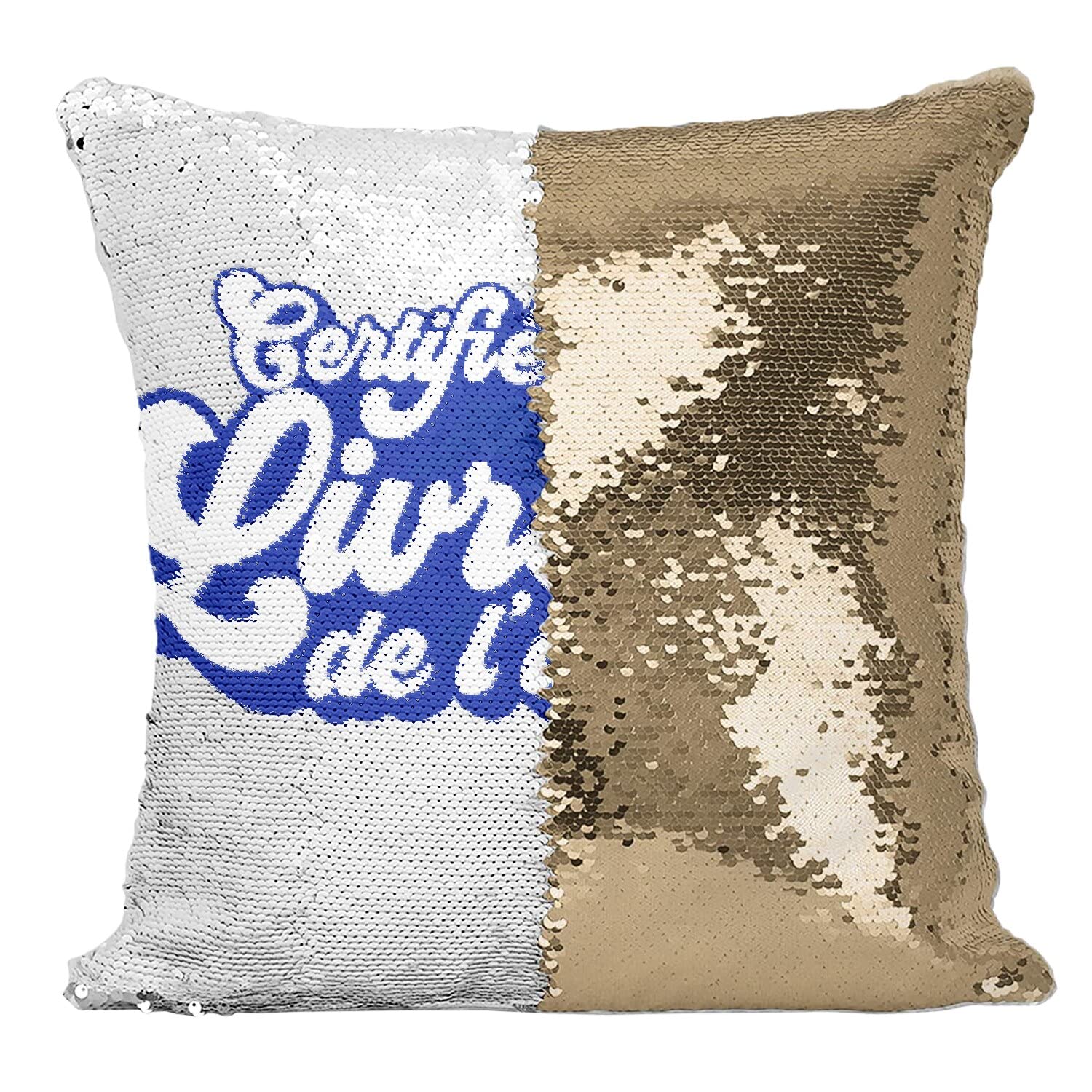 Coussin housse sequin Meilleur Livreur de l'univers idée cadeau