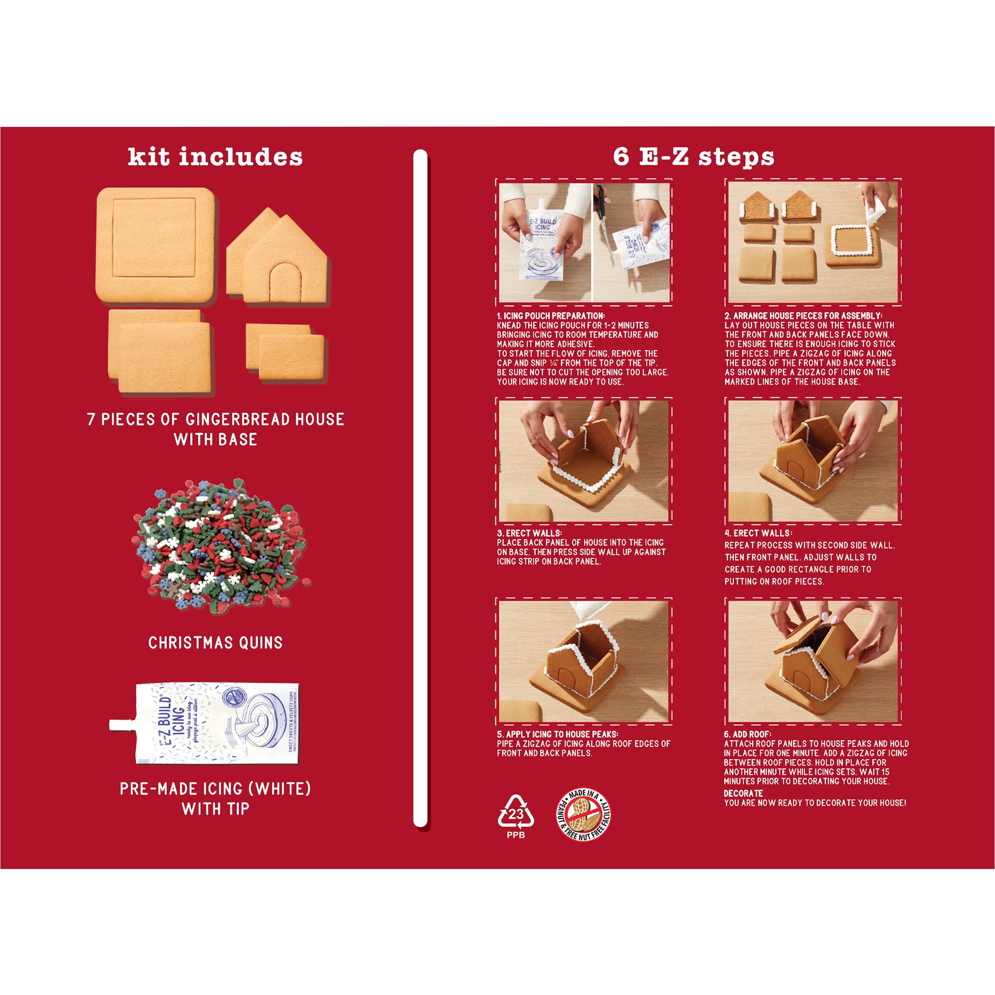 Create-A-Treat Maison en pain d'épices 769 g | Noël | Cadeau | Famille | Saison | Enfants