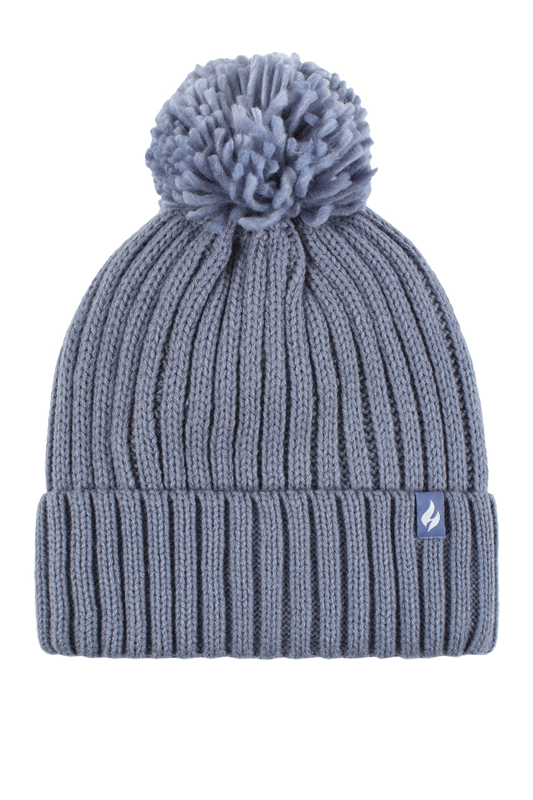 Heat Holders Women's Dusky Blue Sockshop Arden Pom Pom Hat Pack Of 1 One Size