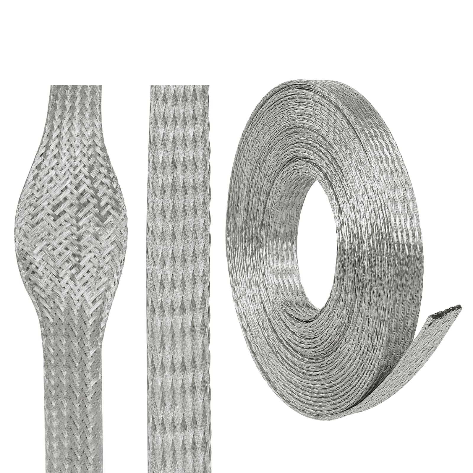 Amazon.com: Wire Shielding Braid Ground Strap Tinned Copper Metal