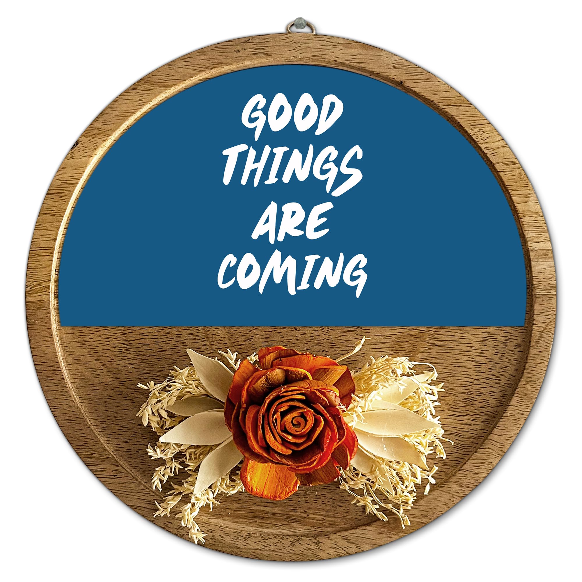 RAG28 Handmade Wooden Good Things are Coming Wall Decor for home Decoration | Home Decor Items | Wall Hanging | Size: 10X10X0.75 Inches (B0CYPT8884) Amazon Price History, Amazon Price Tracker