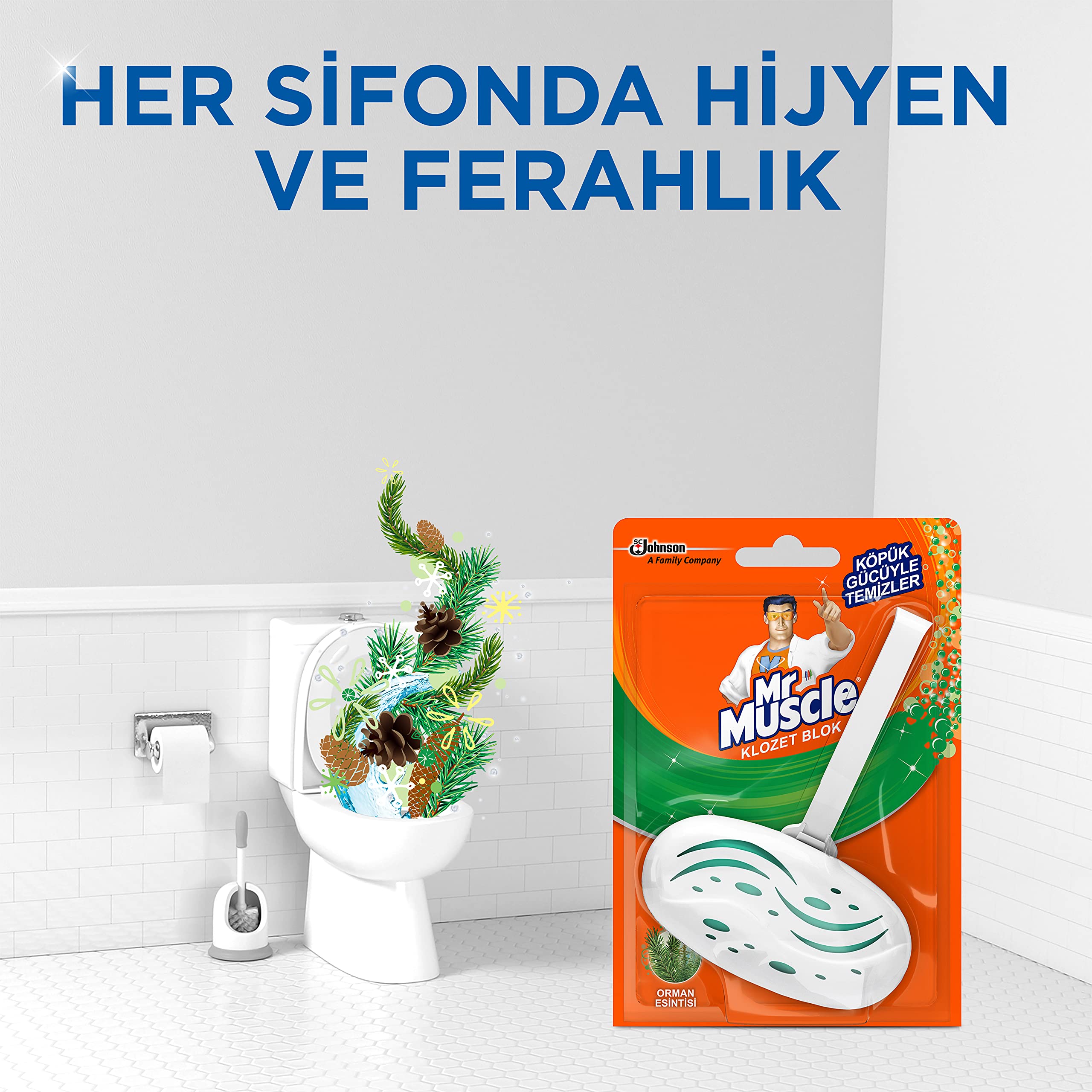 Mr Muscle Orman Esintisi 1 Adet Klozet Bloğu