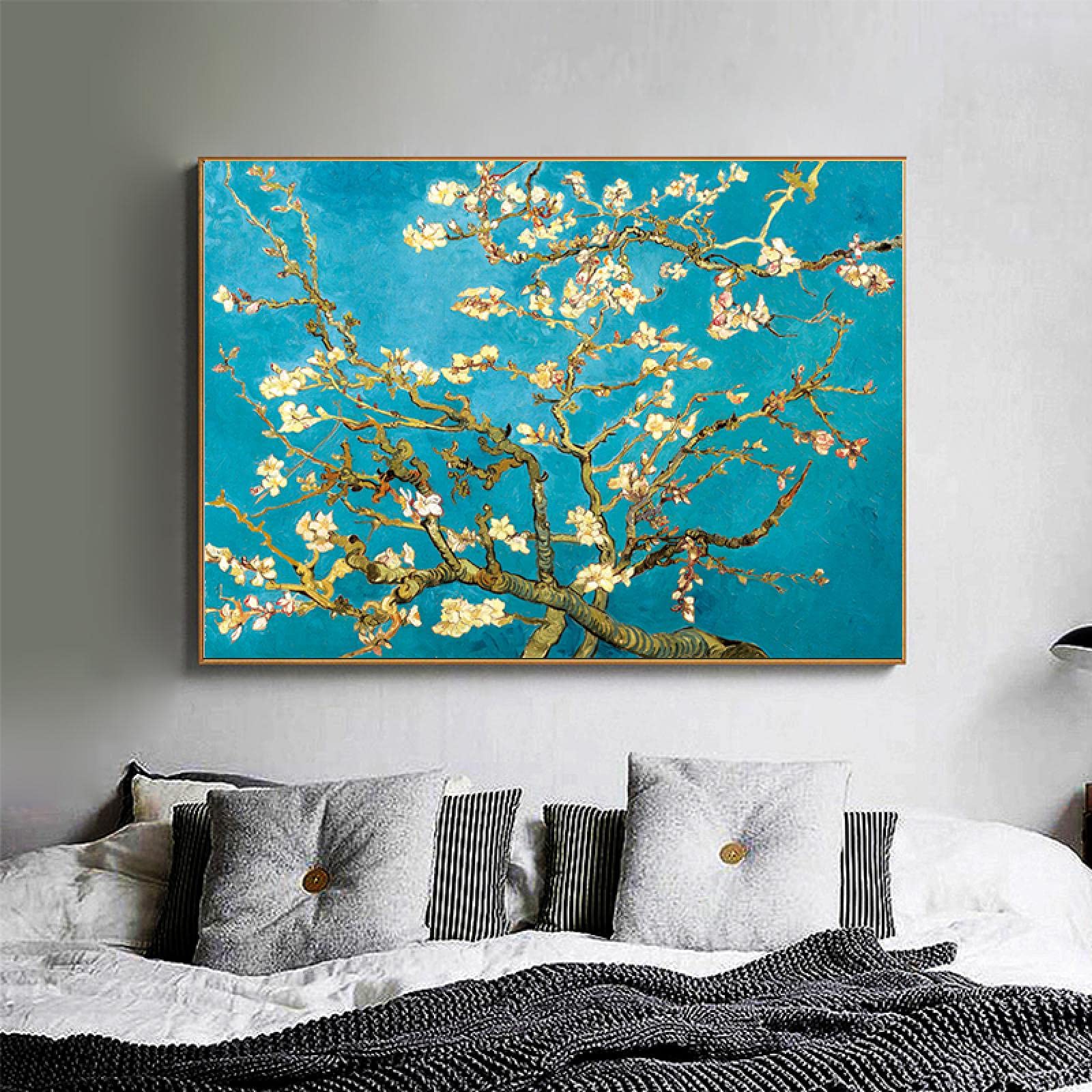 Amazon.co.jp: ゴッホアーモンド花のキャンバス絵画印象派の花壁アート