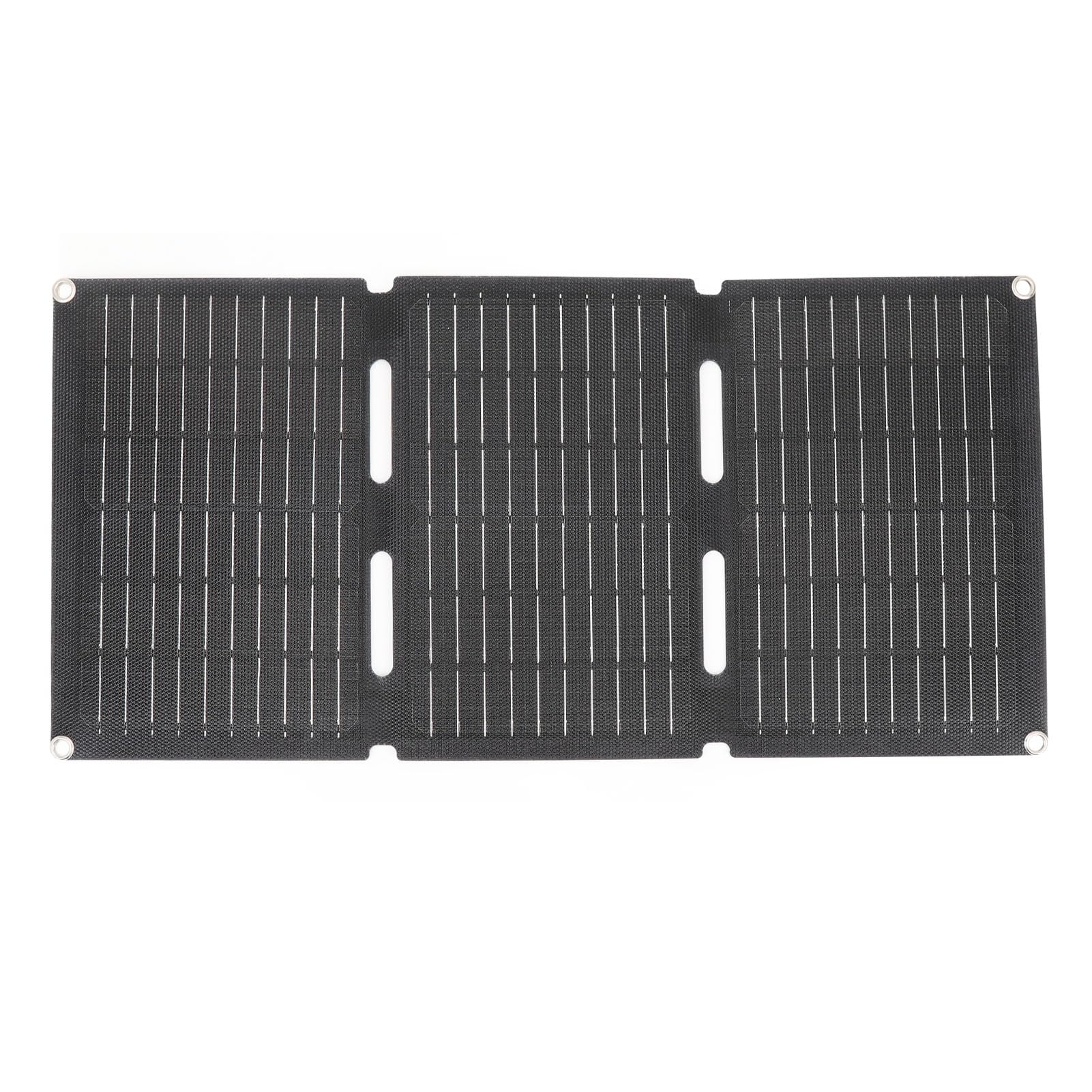 Eujgoov Alta Efficienza di Conversione 60W Kit di Pannello Solare Portatile Doppia USB Type C DC Output per il Silicio Monocristallino Esterno di Emergenza