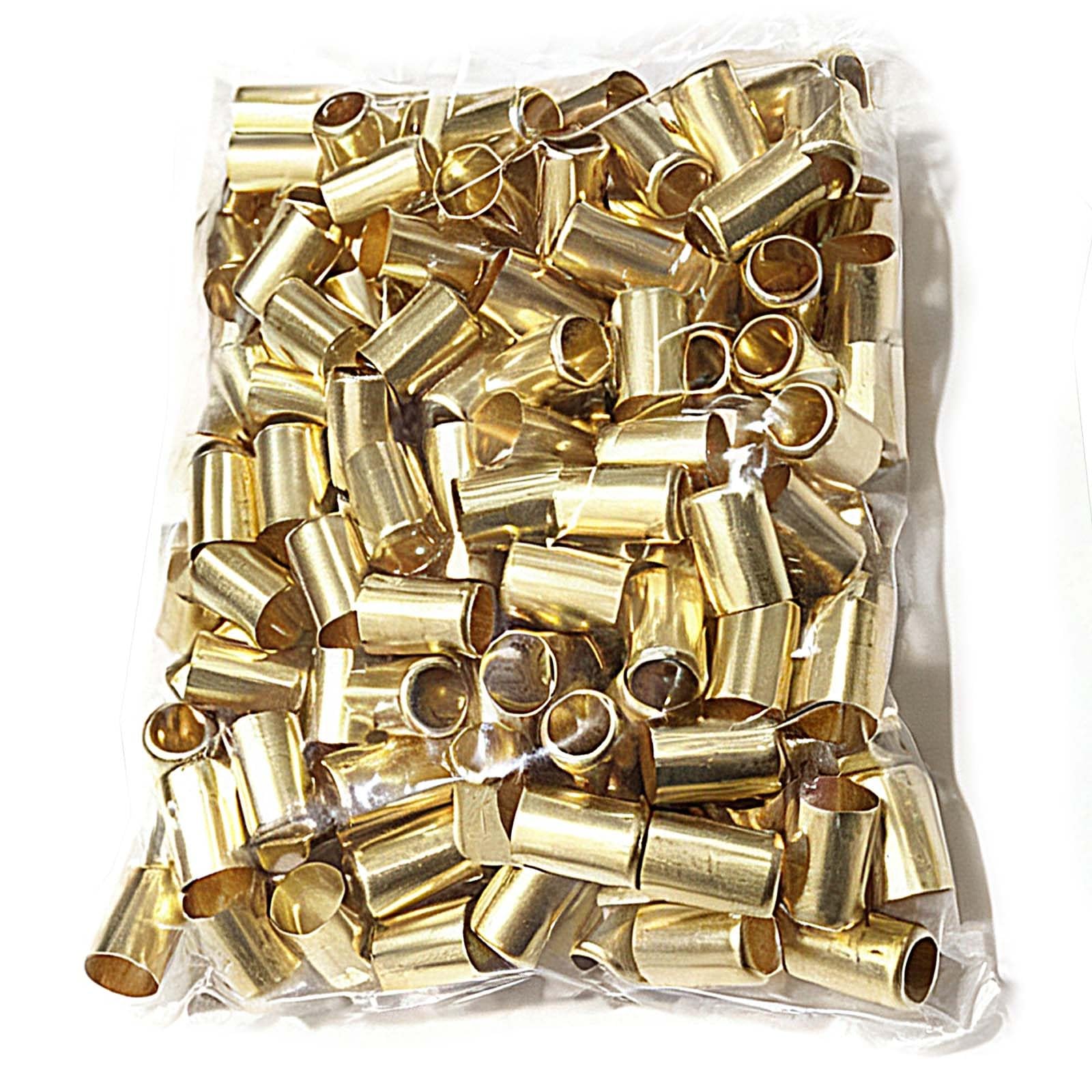Aoicxb One Color Brass Press Sleeve, High-Pressure Hose Crimp Sleeve Joiner - 50Pcs 11.5Mm-27Mm Exhaust Connector For Water Pipe And Diy Projects(12.5Mm)