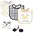 Hudson Baby Unisex Baby Cotton Bib and Sock Set, Easy Peasy, One Size