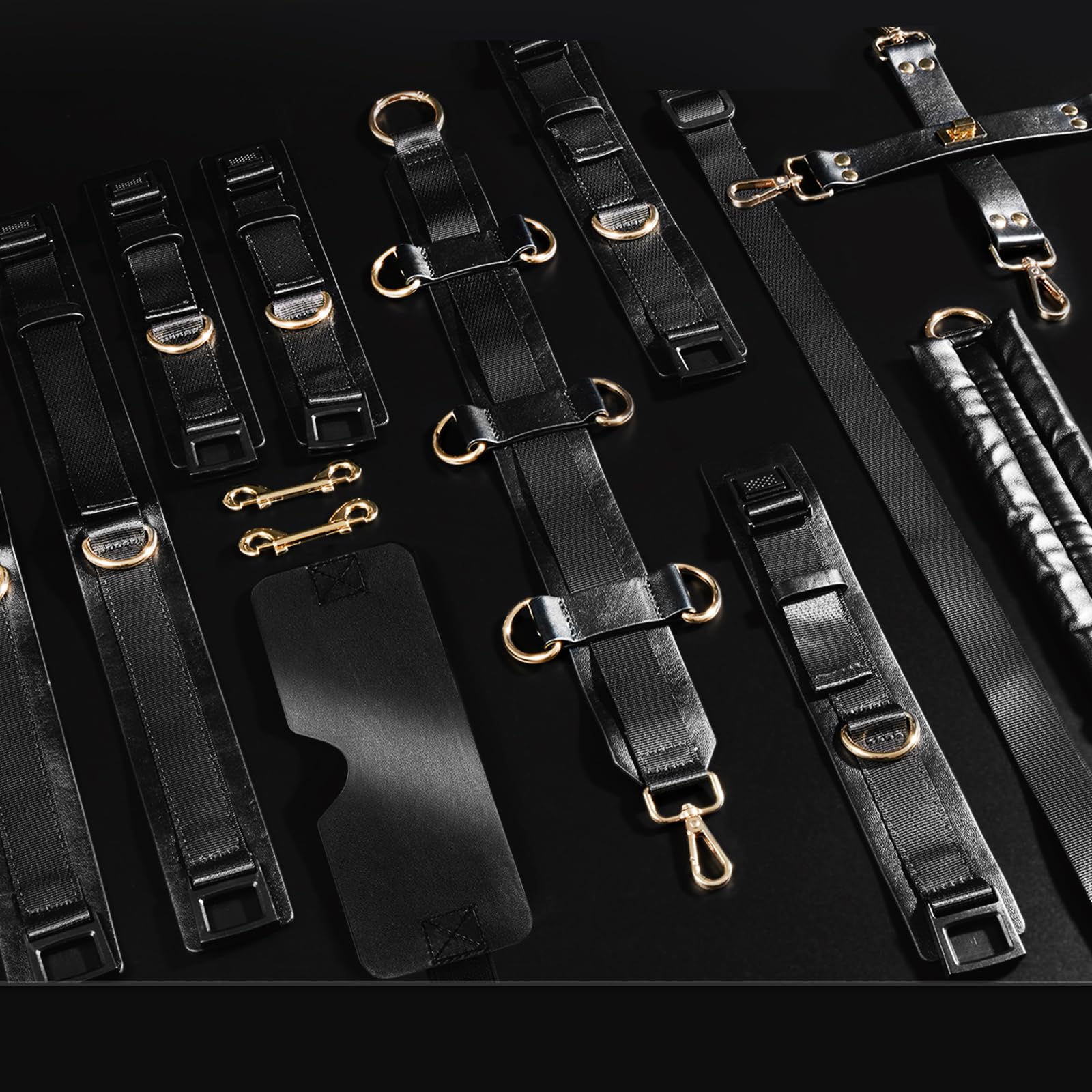 Juguetes Eróticos para Pareja Sexuales Adultos Mujer Masculino BDSM Bondage Set - Ataduras de Cama Kit Juguetes Sexo Parejas con Esposas, Collares, Tobilleras, Vendas, Pinza para Pezone etc. Sex Toys