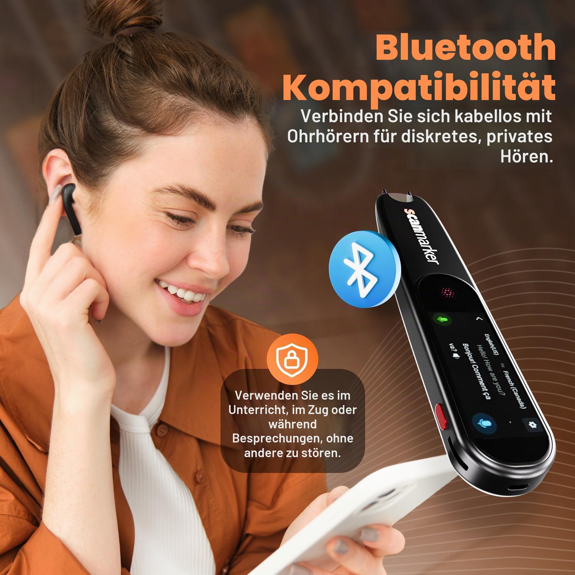 Scanmarker Pal Stift Scanner Übersetzungsstift Lesestift Text-zu-Sprache Übersetzer Stift über 100 Sprachen Scanstift