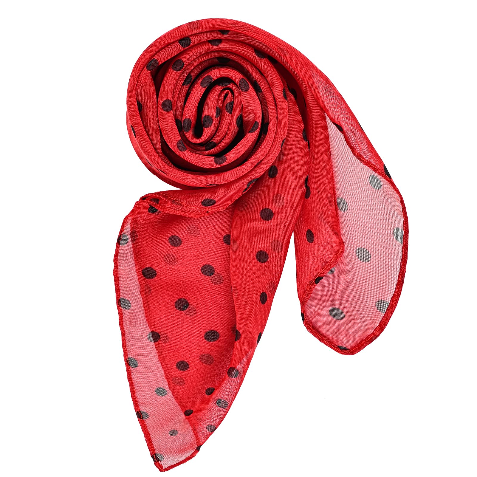 Set De 5 Accesorios Rockabilly Años 50 Para Mujer - Bufanda De Lunares, Diadema, Gafas De Gato Y Guantes - Disfraz Para Fiesta Temática Y Halloween