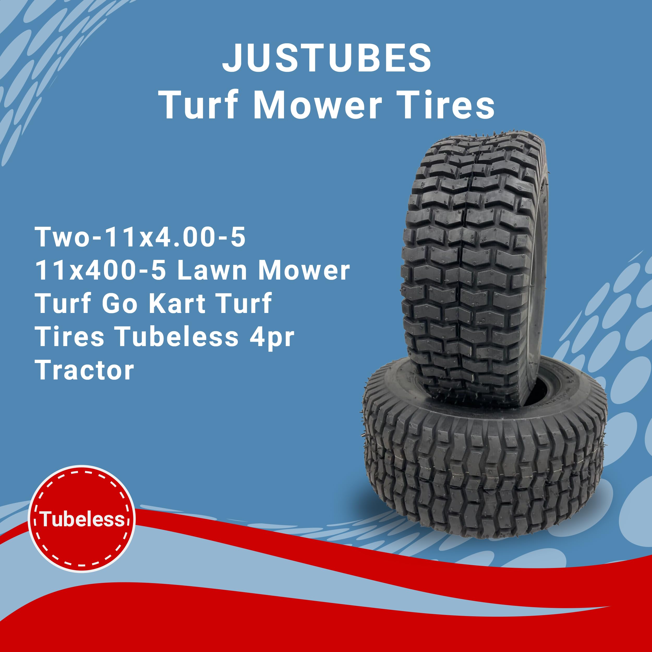 Produktbild von 2 Schubkarren-Schläuche 11x4.00/4.50-5 – Mit TR13 Ventil, Für Rasen, Go-Kart & Schneefräse