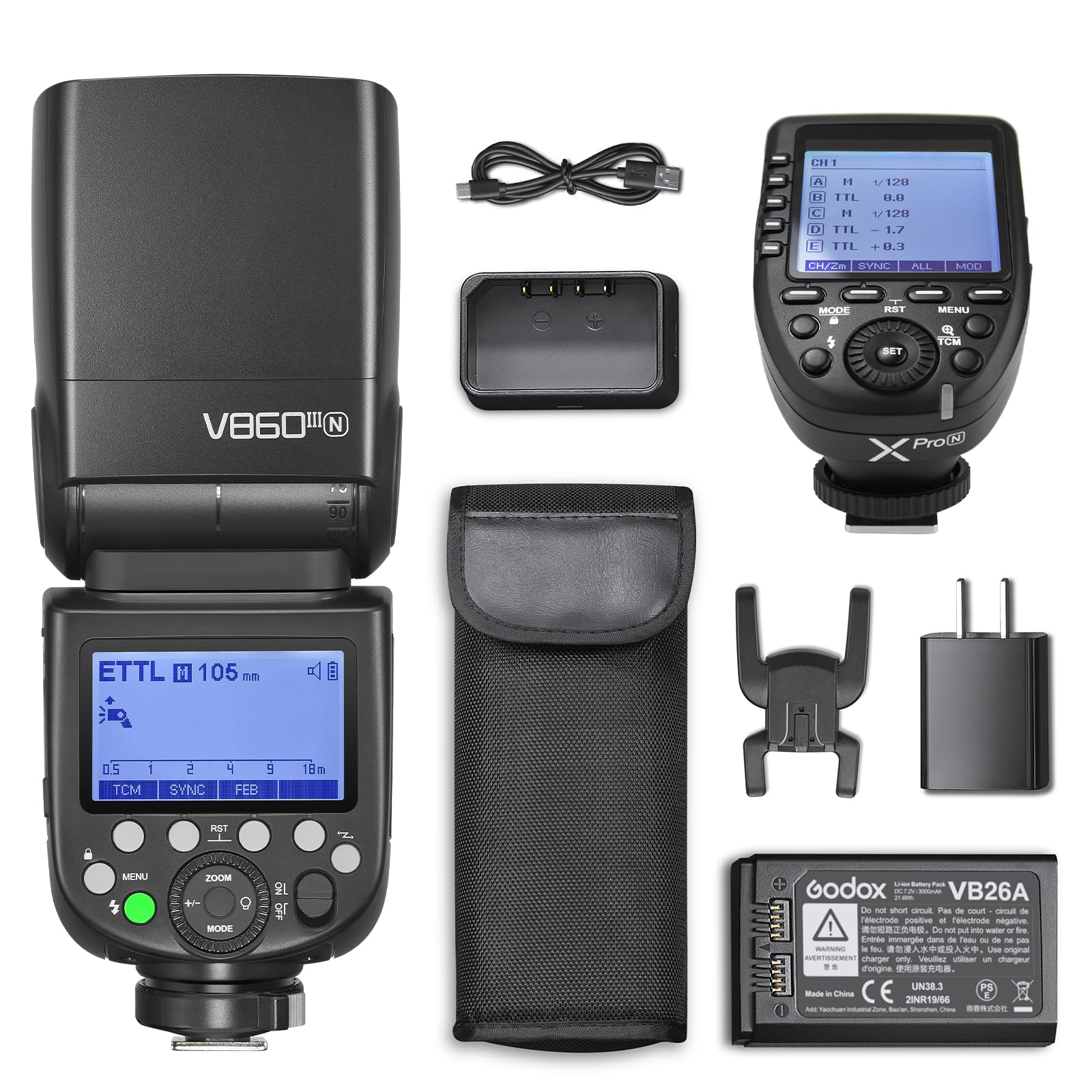 Godox V860iiiN   Godox X2TN セット Amazon.com : GODOX V860II-N Kit I-TTL GN60 2.4G HSS 1/8000s