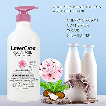 Caring Lotion & Milk セット Amazon.com : Lovercare Combo Goat Milk Moisturizing Body