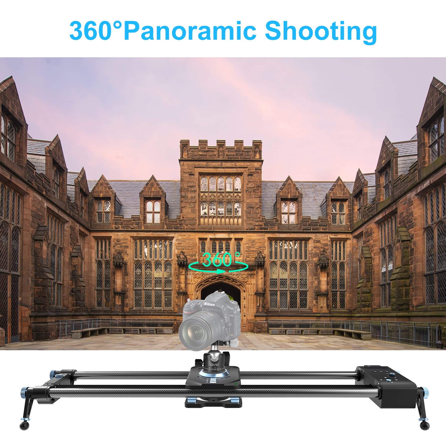 Amazon.com : GVM Motorized Camera Slider, 2-Axis 31'' Carbon Fiber