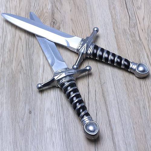 Miniatura 3 de DAYSTART Espada corta de espuma de poliuretano de 15 pulgadas, accesorio de arma de disfraz de daga falsa resistente