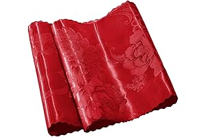 KKJIAF: The Perfect Red Satin Table Runner for Your Special Occasions