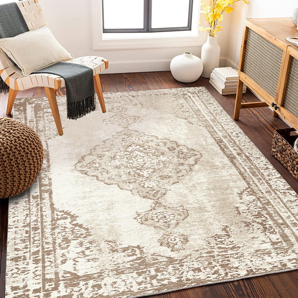 Amazon｜ラグ カーペット ラグマット 花柄13 1.5畳 ラグ 100*150cm