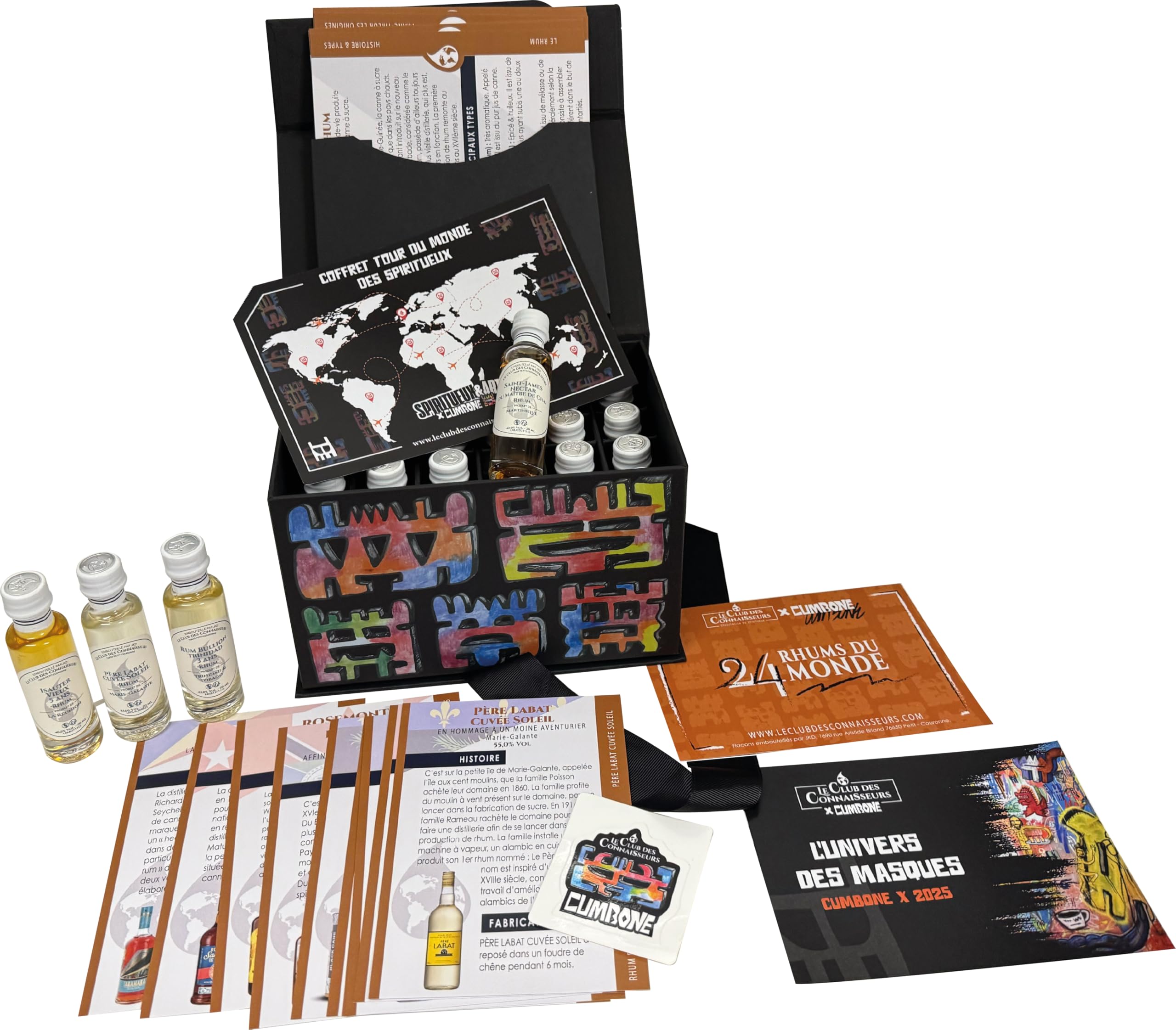 Coffret Tour du Monde des Rhums Cumbone – 24 x 20 ml