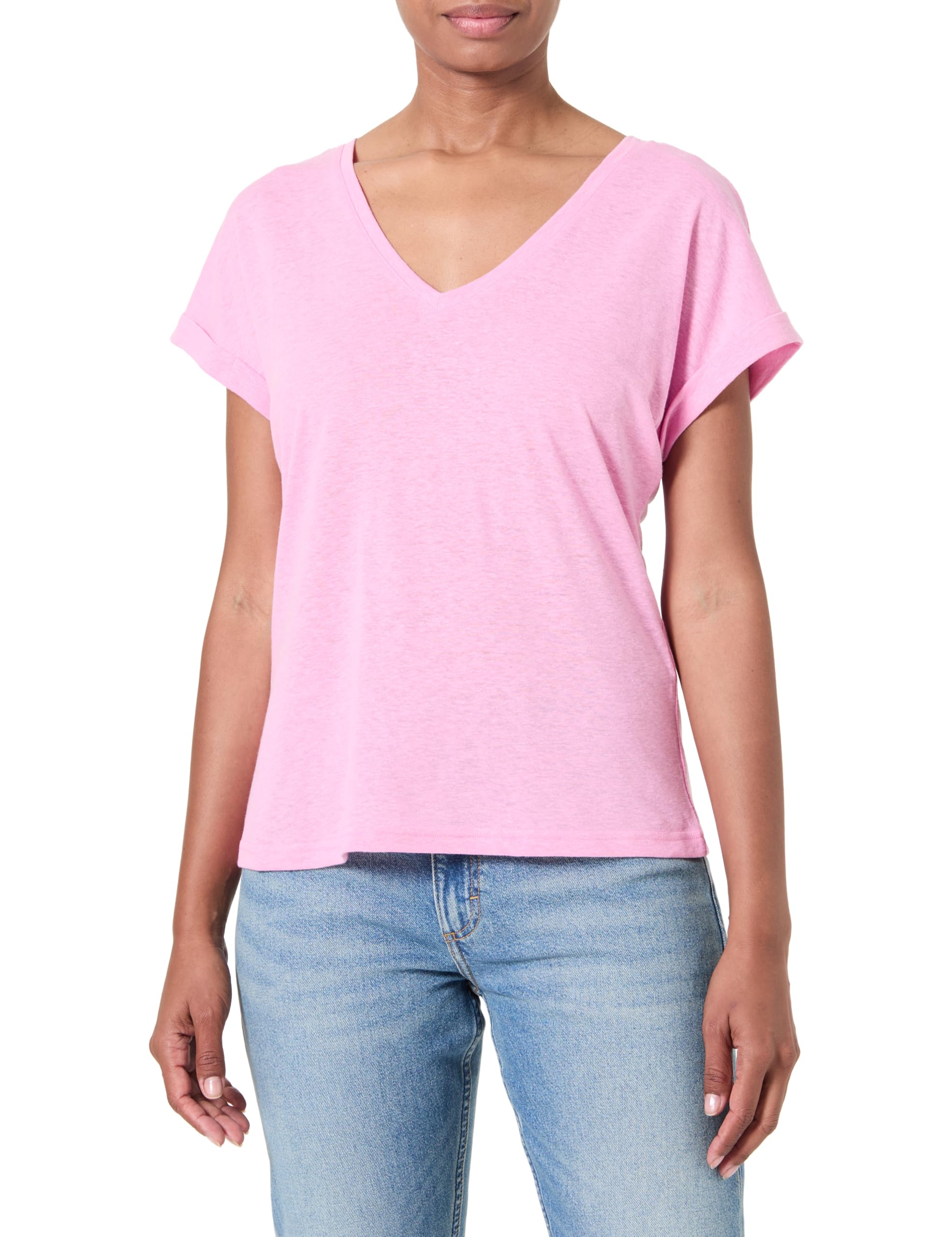 Morgan Camisetas de Manga Corta, Rosa India M, XS