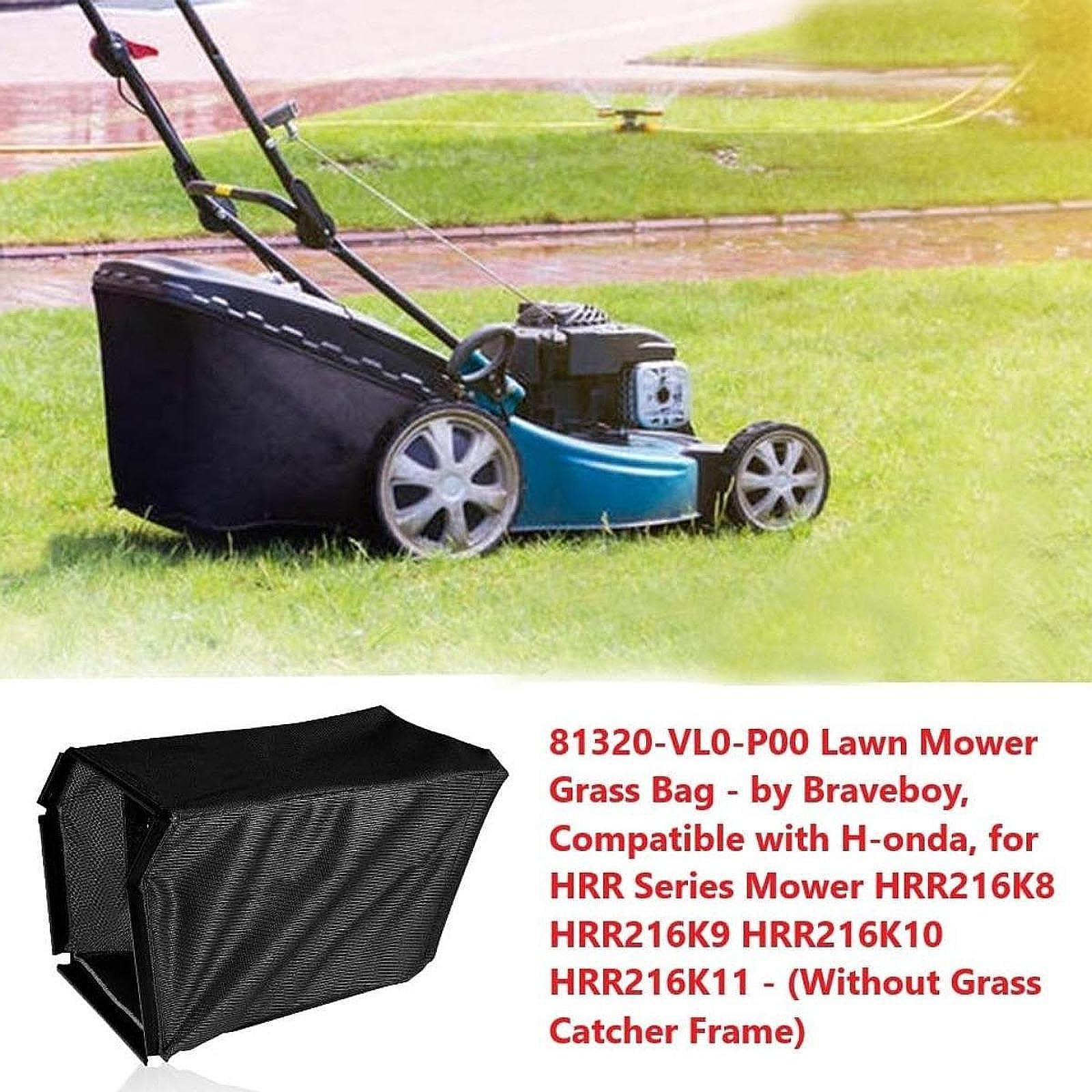 Bolsa para Cortacésped Compatible con 81320-VL0-P00 Repuesto de Colector de Césped Resistente de Tela Transpirable Adecuada para Jardín Patio Porche