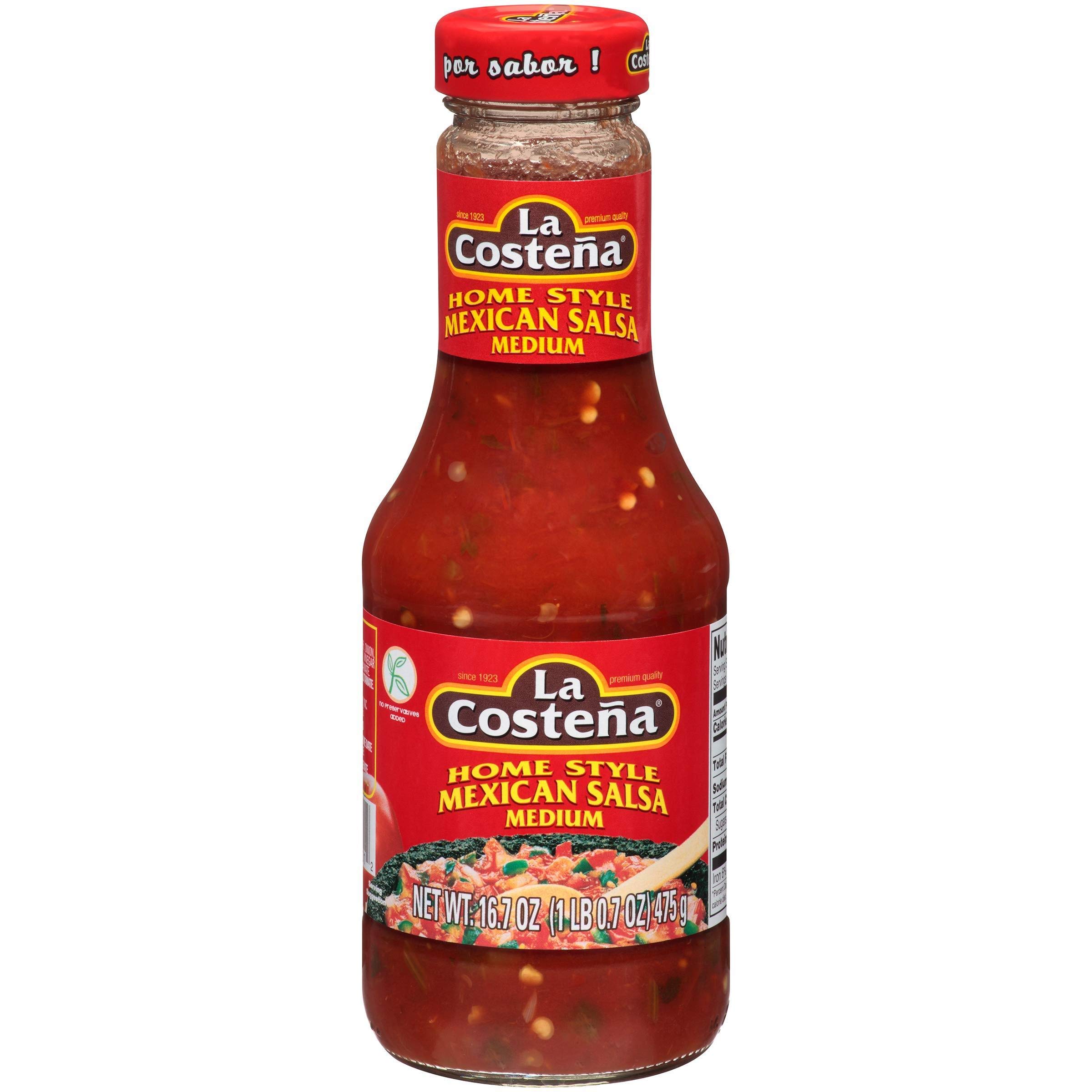 La Costena Salsa Botella de 16 onzas (paquete de 3) (Taquera - caliente)