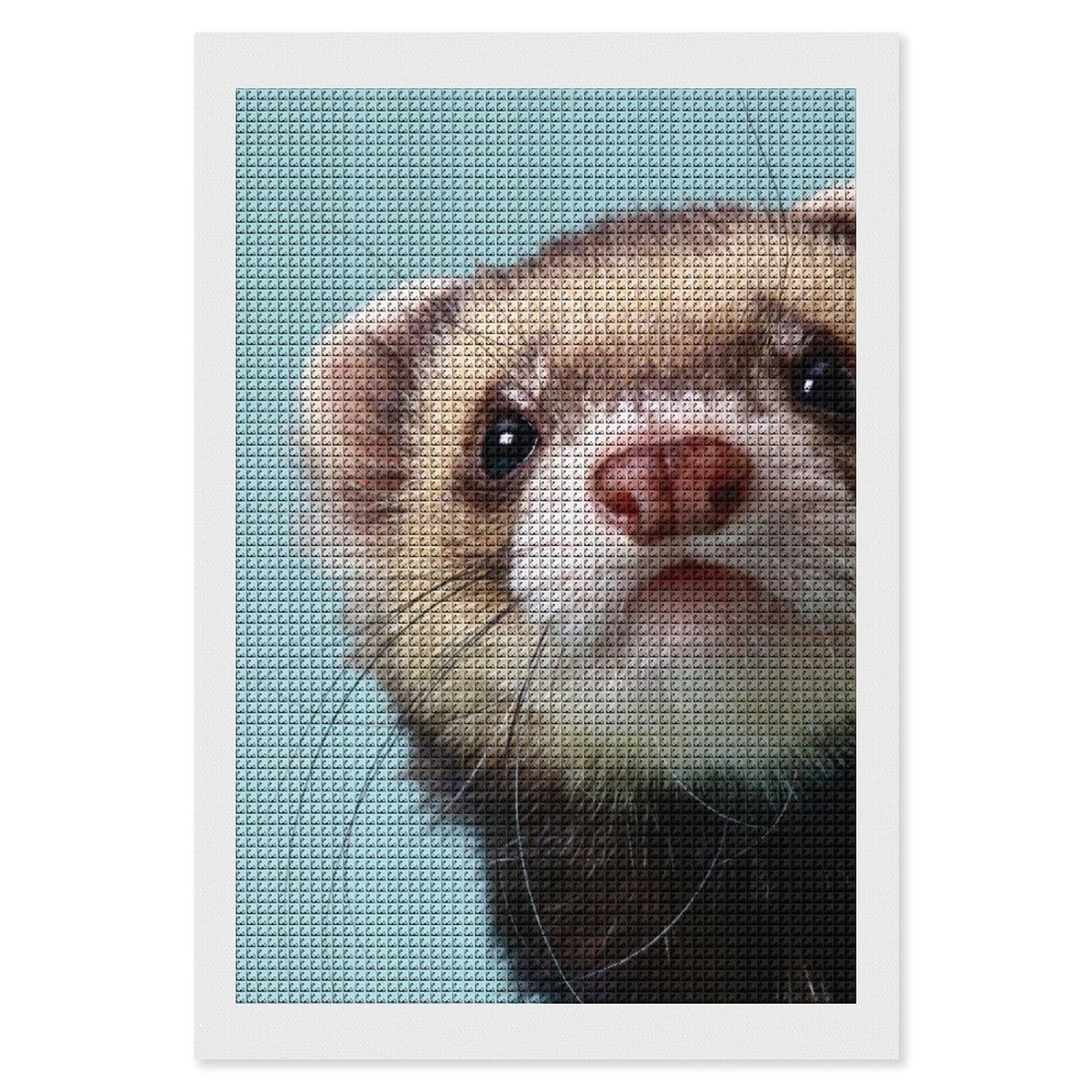Ferrets Diamond Art Painting Kits Full Square Drill DIY Picture Art Crafts for Home Wall Decor