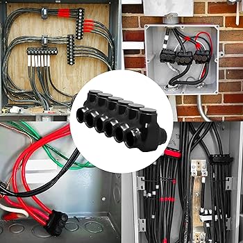 OHLECTRIC Black Insulated Connector - Dual Side Entry - 5 Port